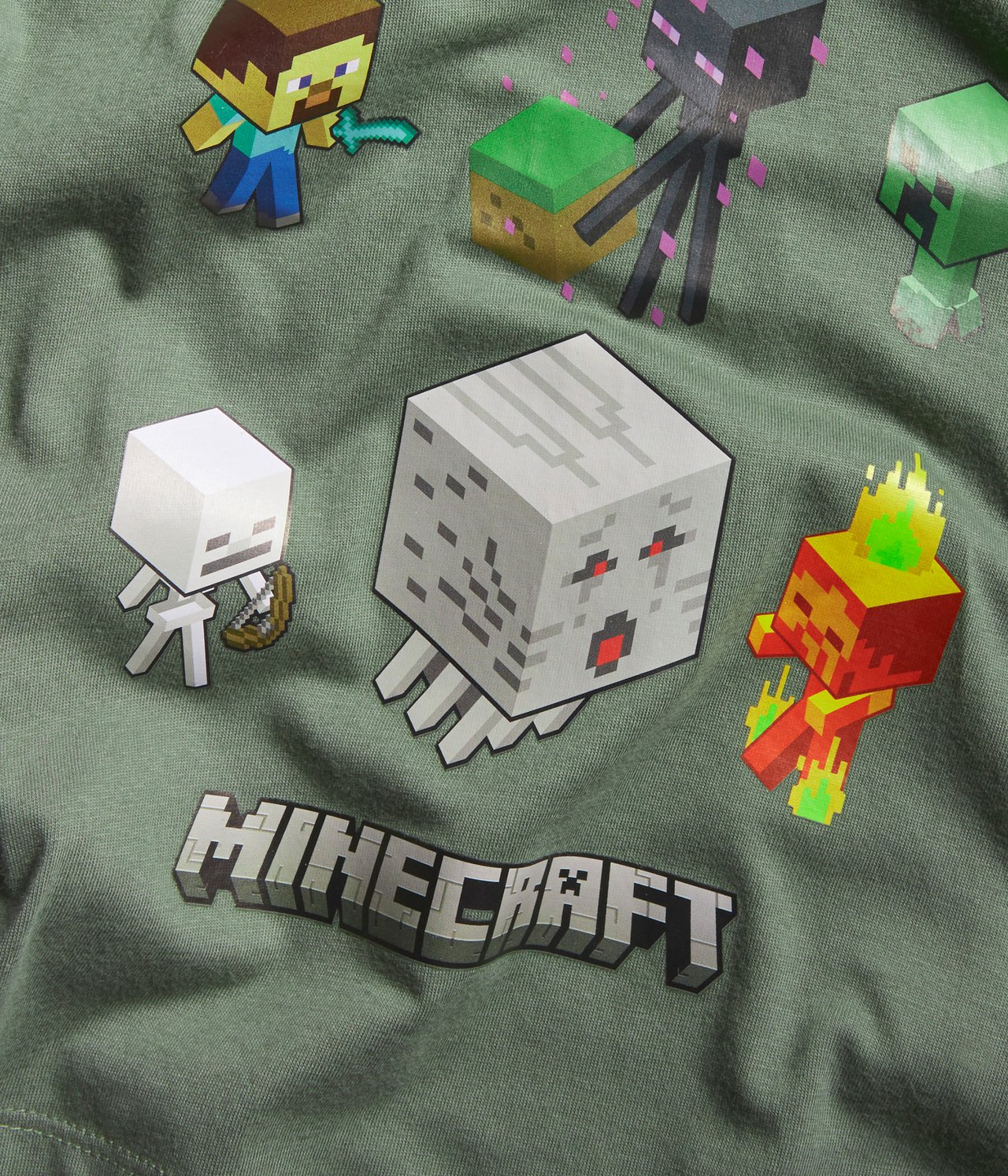 T-skjorte Minecraft - Grønn - 4