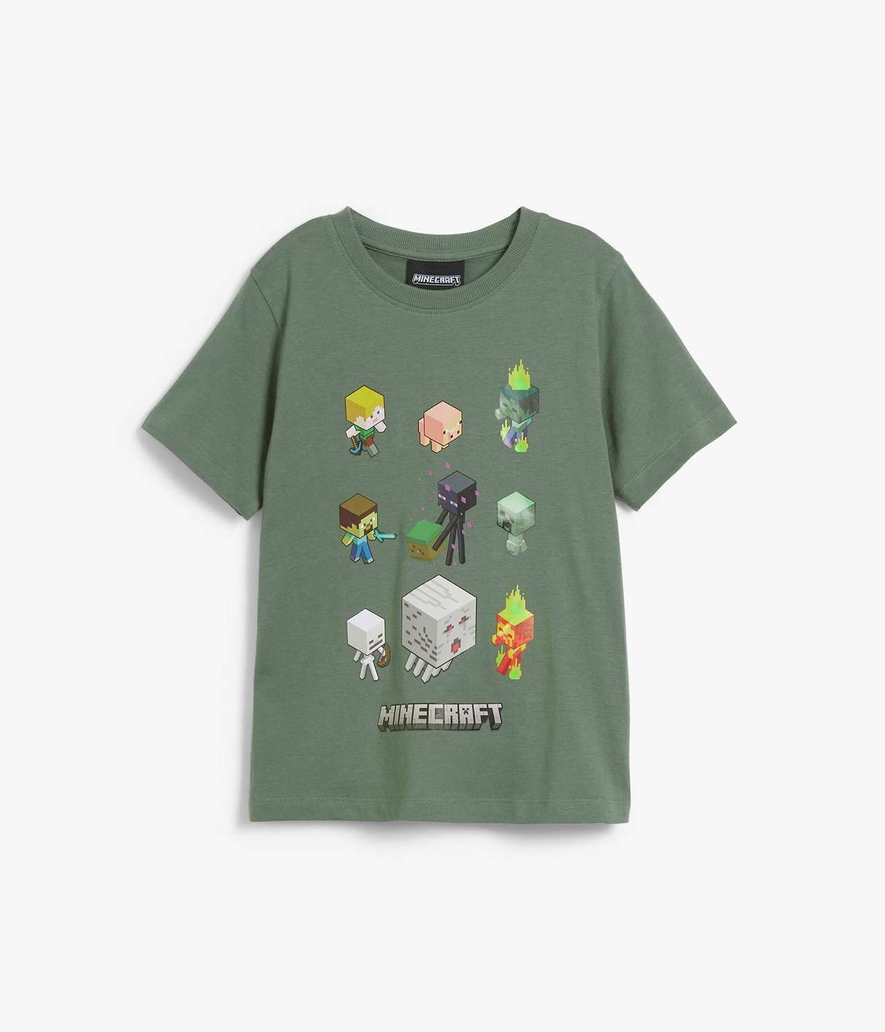 T-skjorte Minecraft Grønn - null - 1