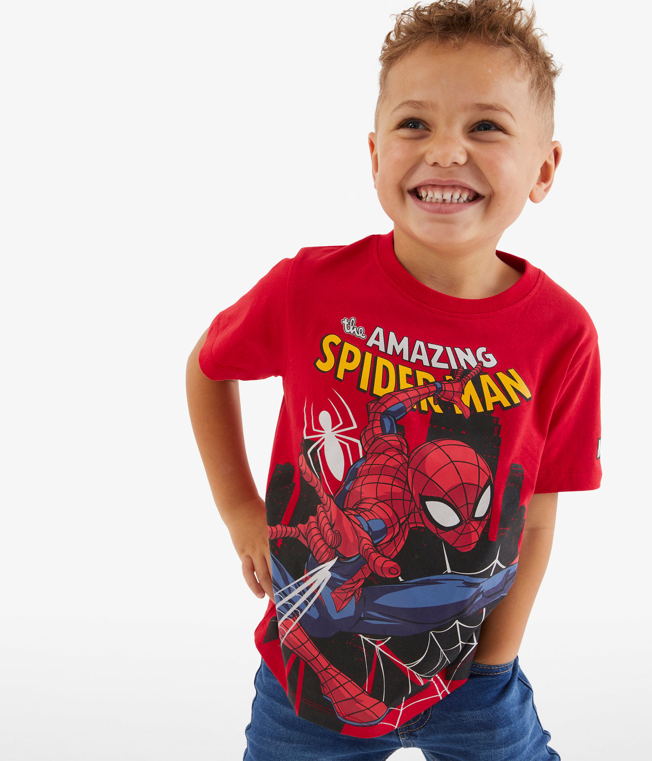 T-shirt Spiderman - Röd - 1