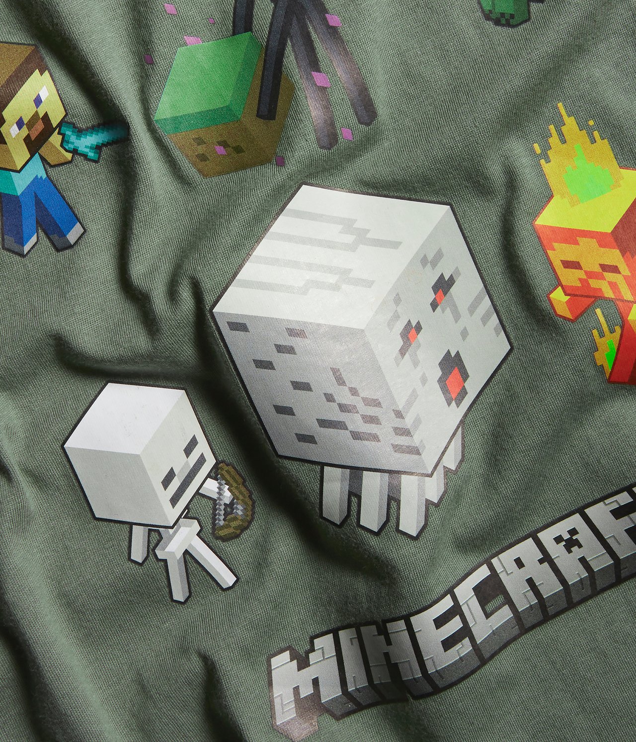 T-skjorte Minecraft - Grønn - 1