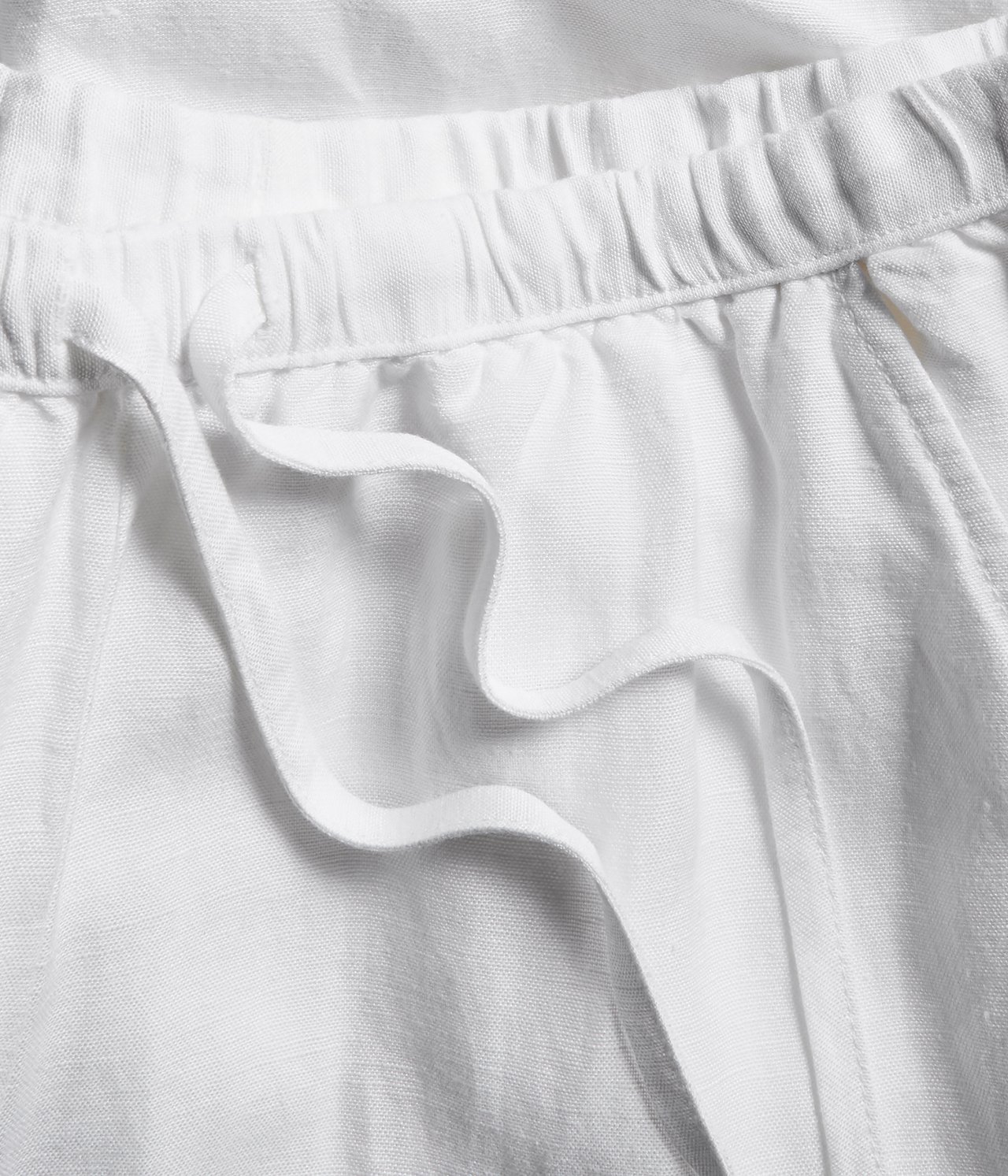 Spodnie z mieszanki lnu - Biały - 5