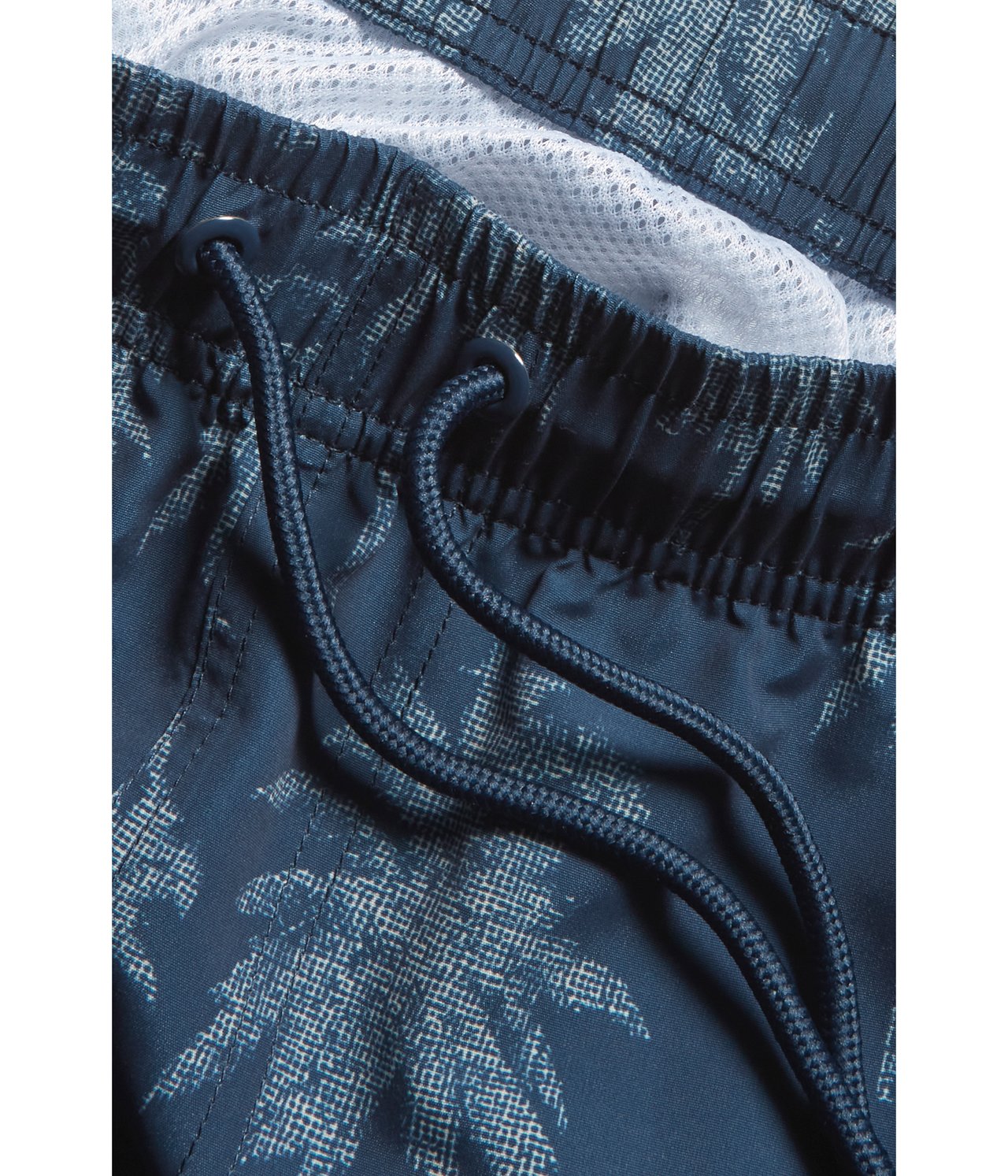 Mönstrade badshorts - Mörkblå - 5