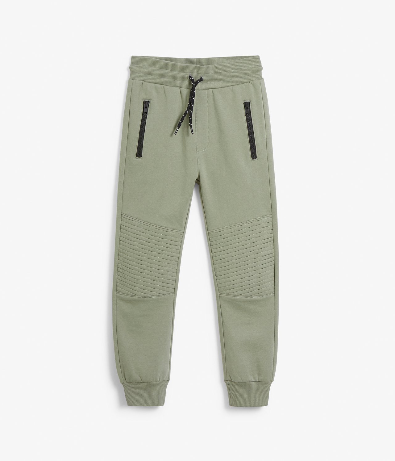 Collegehousut vahvistetuilla polvilla - Vihreä - 6