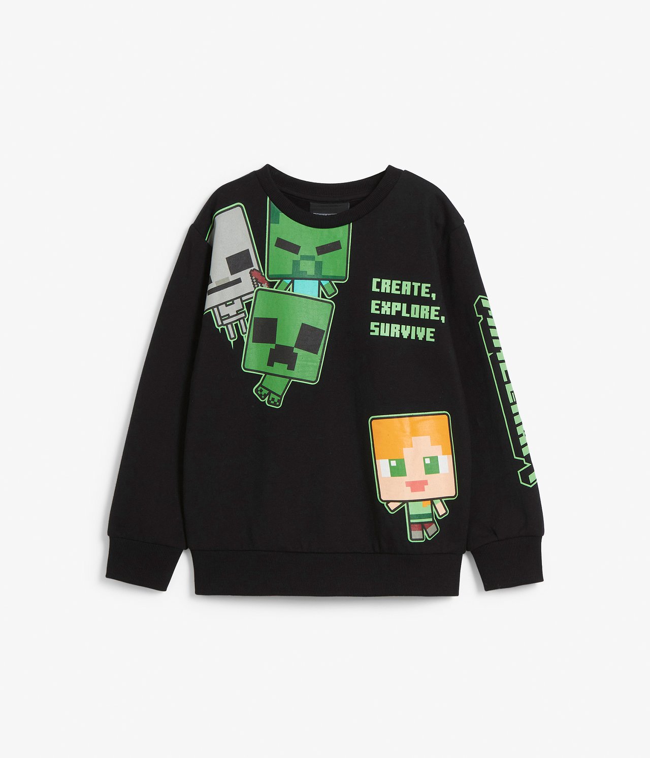 Minecraft-collegepaita - Musta - 4