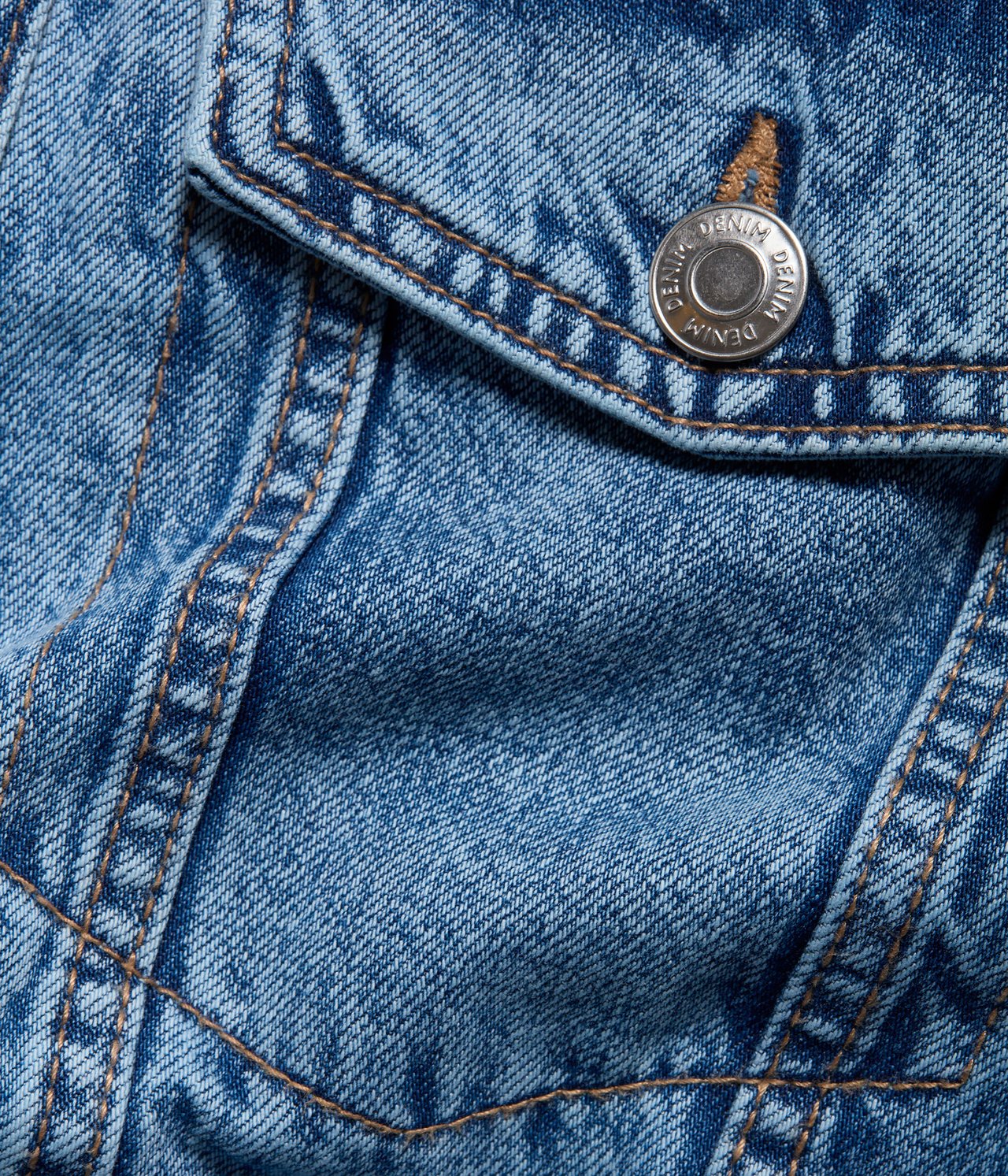 Oversized jeansjacka - Denim - 6