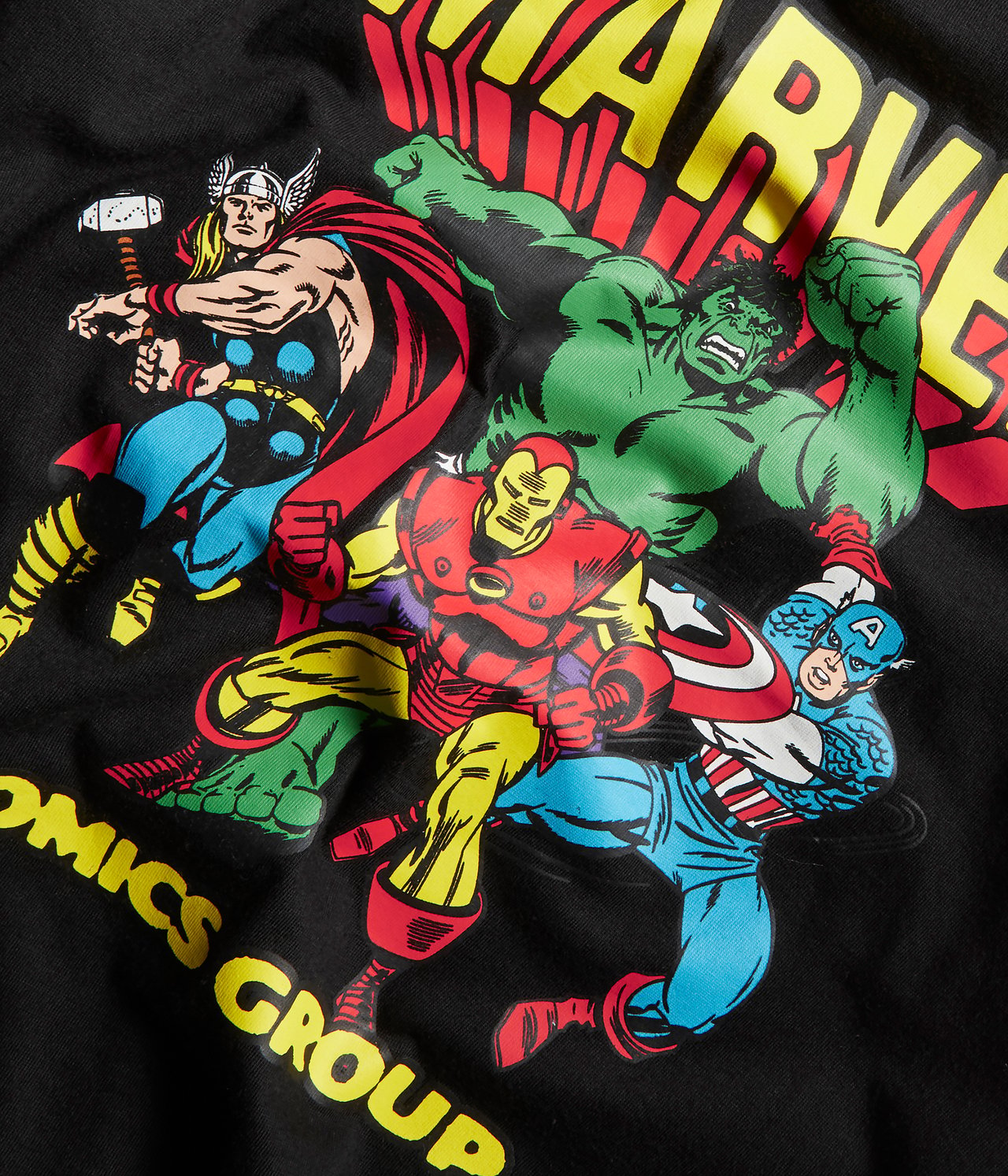 T-skjorte Marvel - Svart - 4