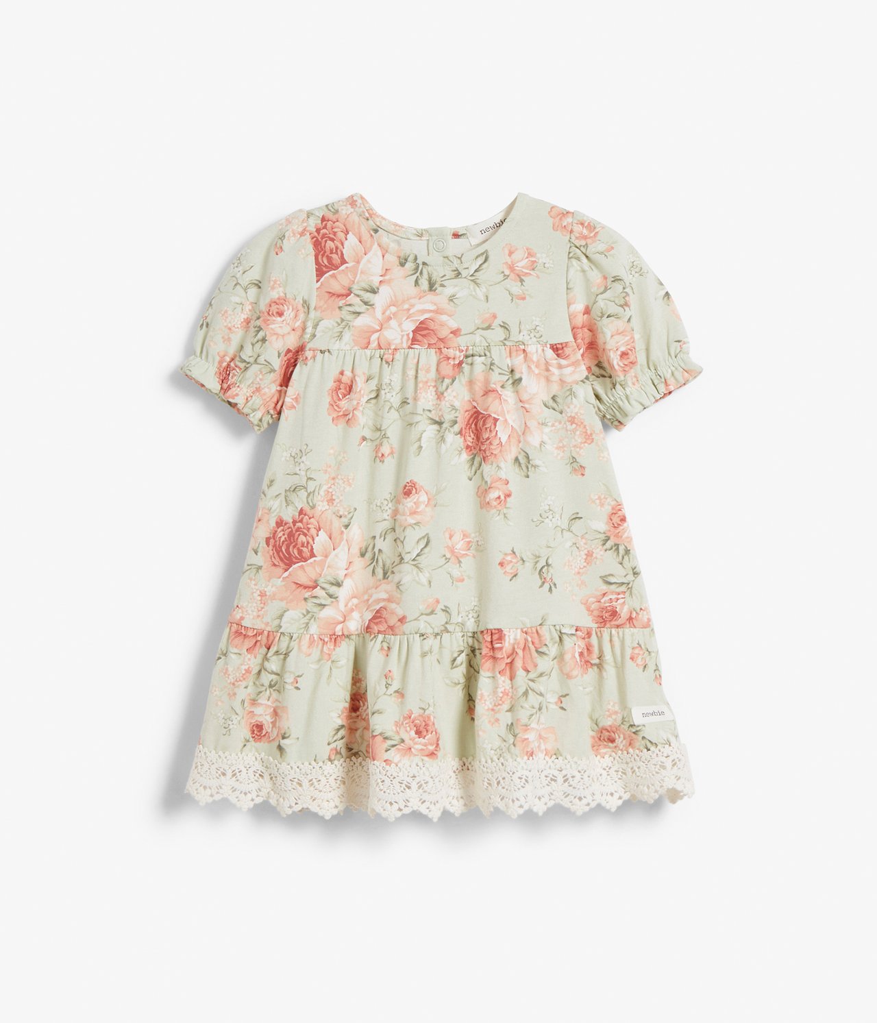 Kukkakuvioinen vauvojen mekko Vaaleanvihreä - null - 4