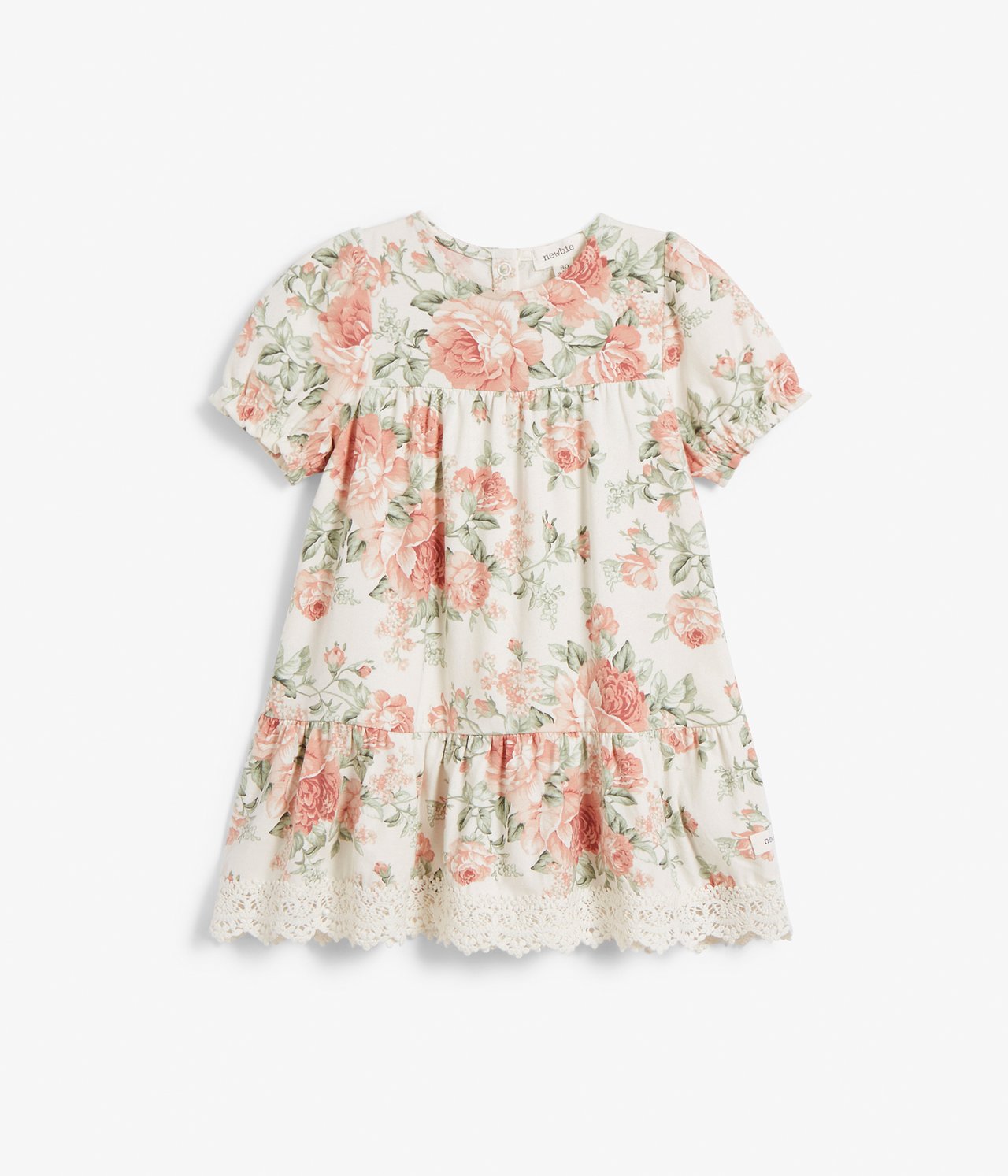 Sukienka w kwiaty, dla niemowląt - Offwhite - 2