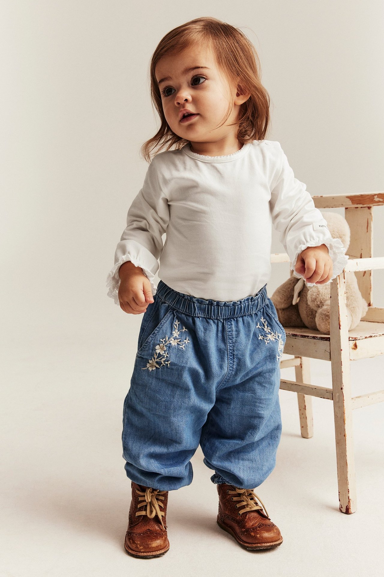 Langermet babybody - Offwhite - 5