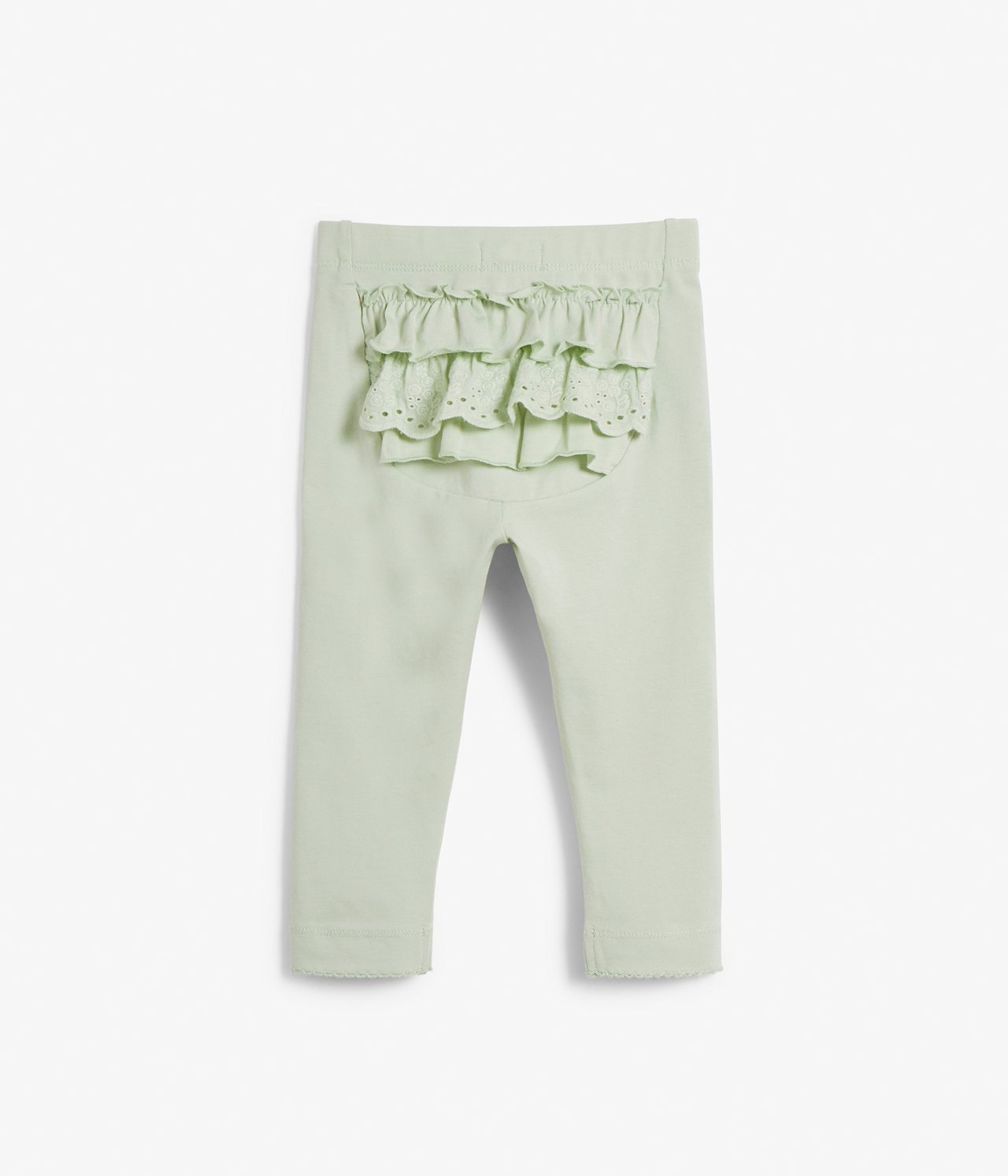 Vauvojen leggingsit, joissa on röyhelöt Vaaleanvihreä - null - 1