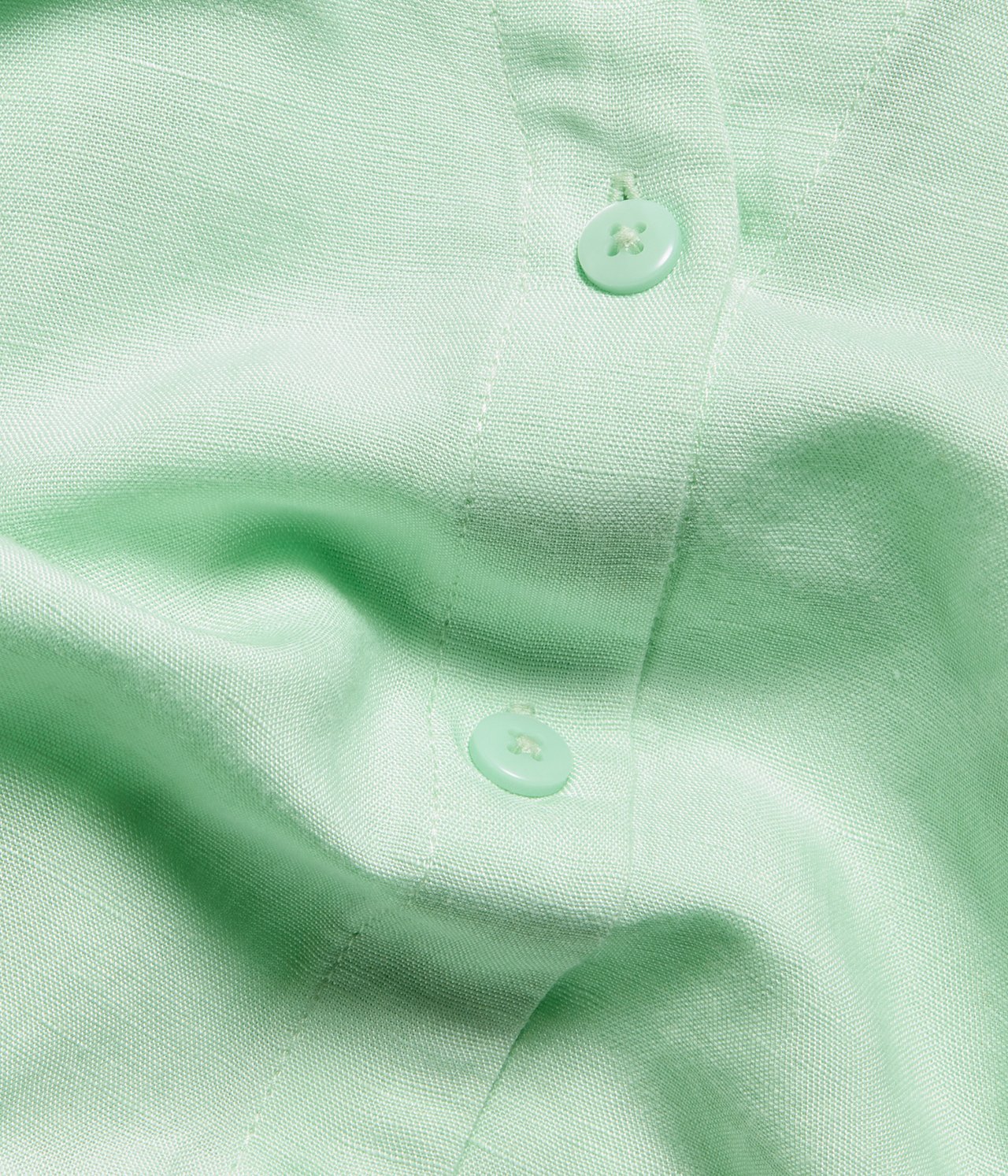 Pellavasekoitetta oleva paitapusero Vaaleanvihreä - null - 4