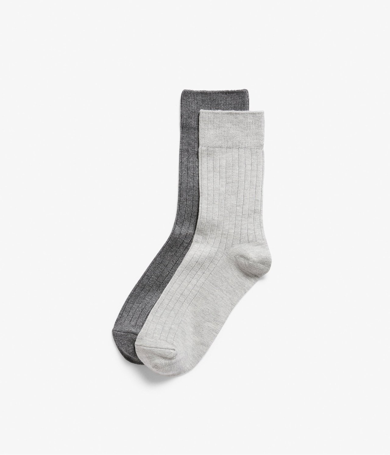 2 paria sukkia - Meleerattu harmaa - 1