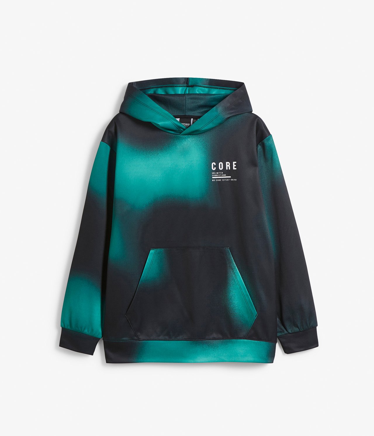 Bluza z kapturem, we wzory, z WCT - Zielony - 5