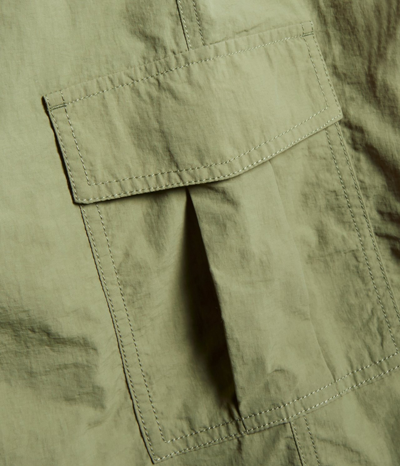 Parachute-bukse Mørkegrønn - null - 4