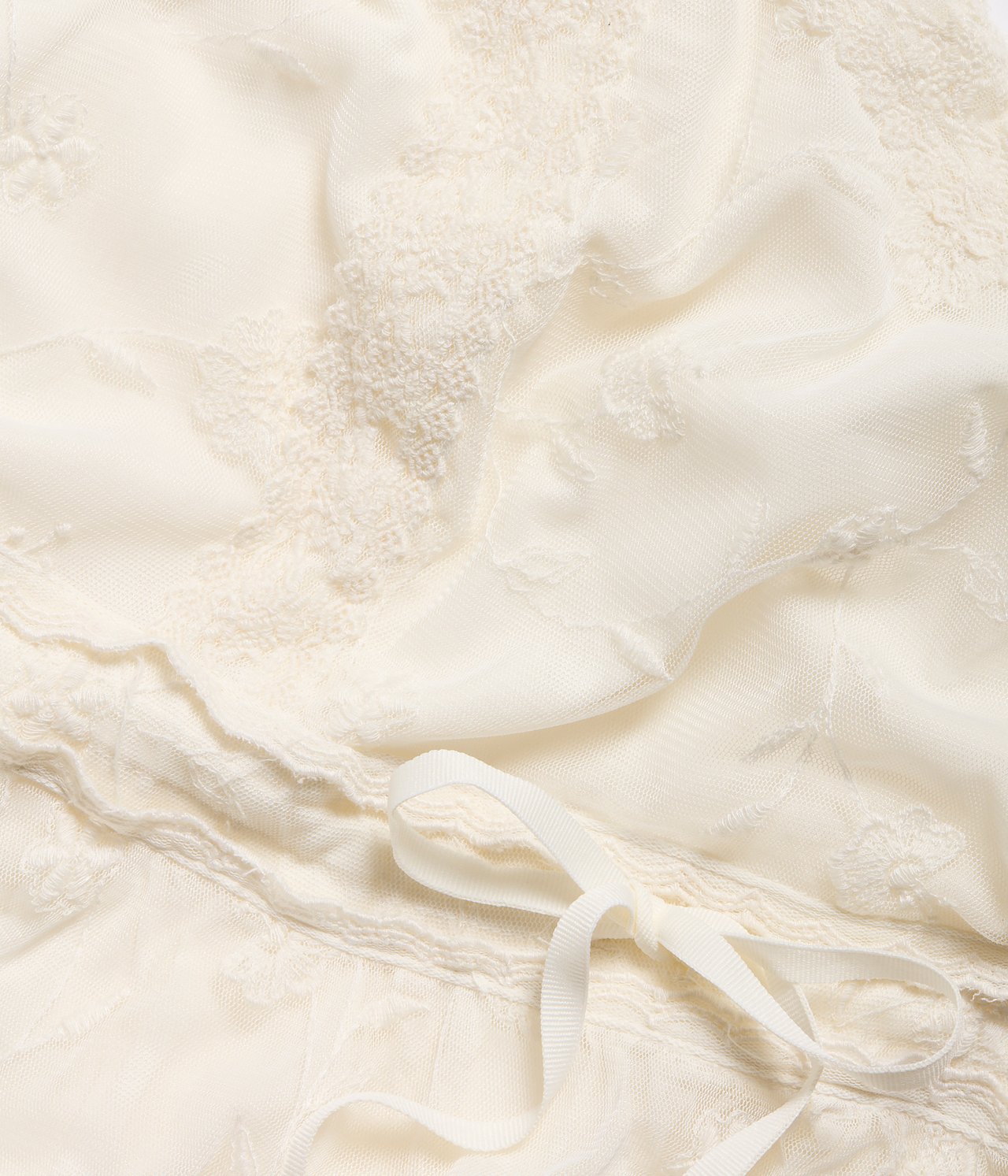 Sukienka z siateczki, z haftem Newbie Woman - Offwhite - 10