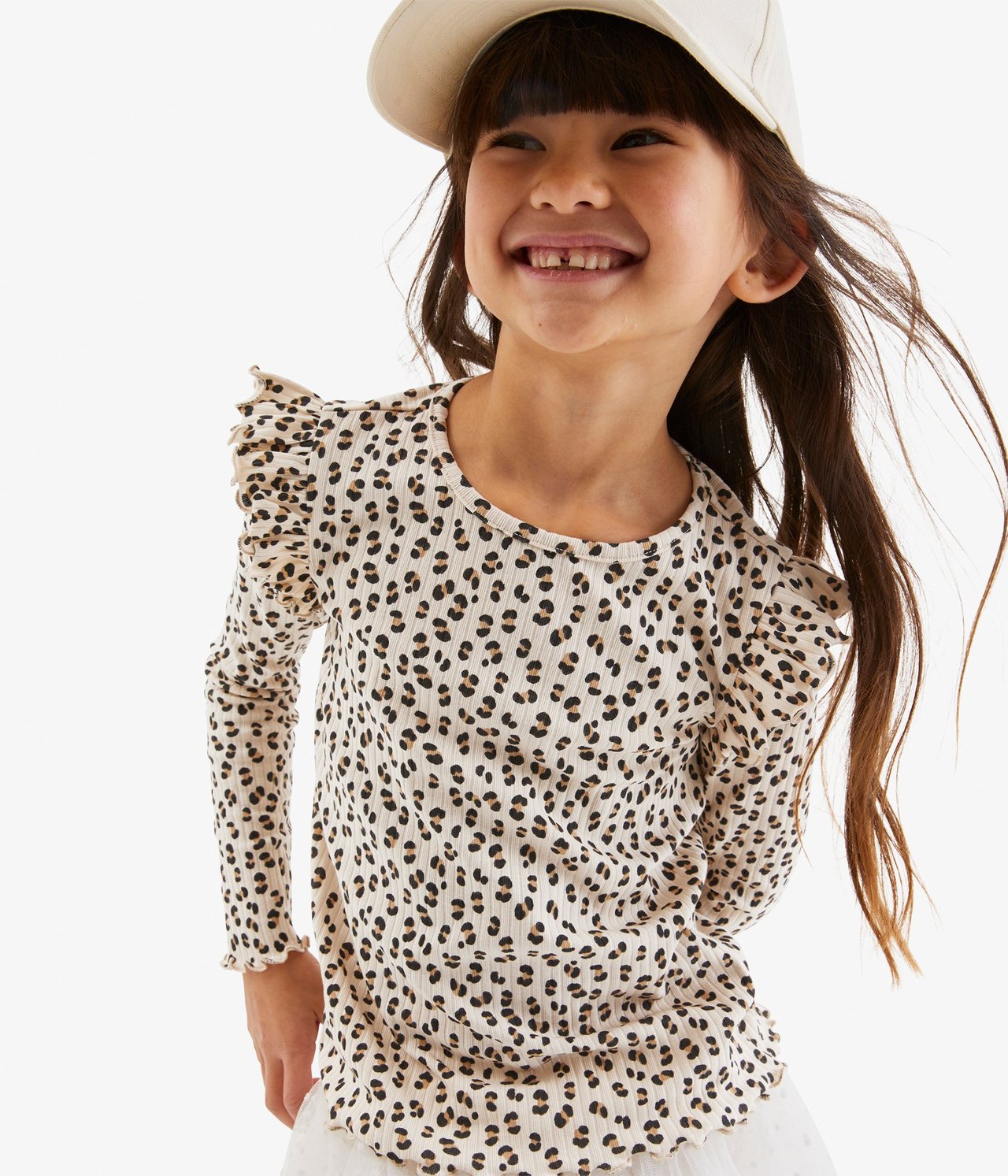Leopardikuvioinen paita Vaaleanbeige - null - 4