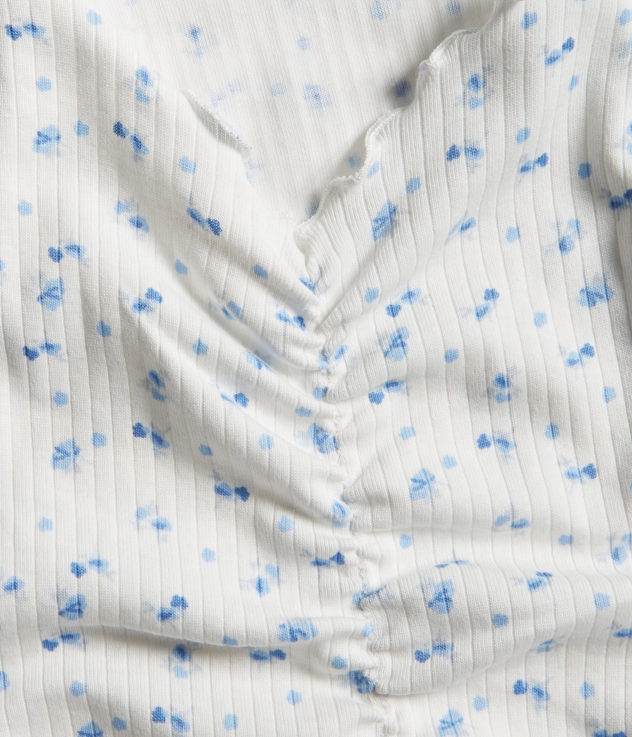 Blommig topp - Offwhite - 5