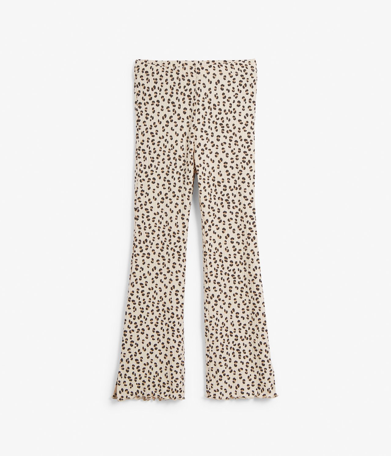 Leopardmönstrade leggings Ljusbeige - null - 5