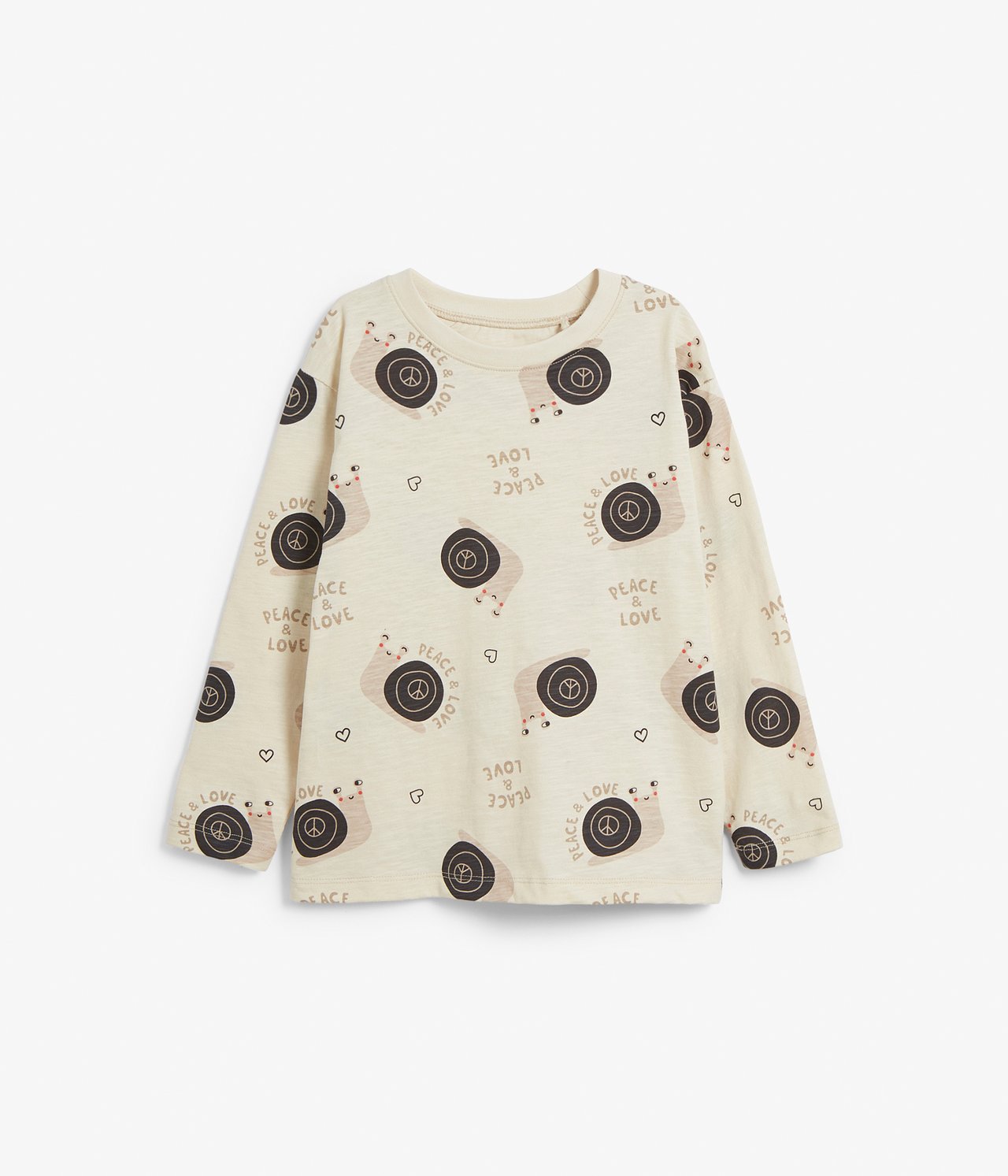 Pitkähihainen paita - Beige - 4