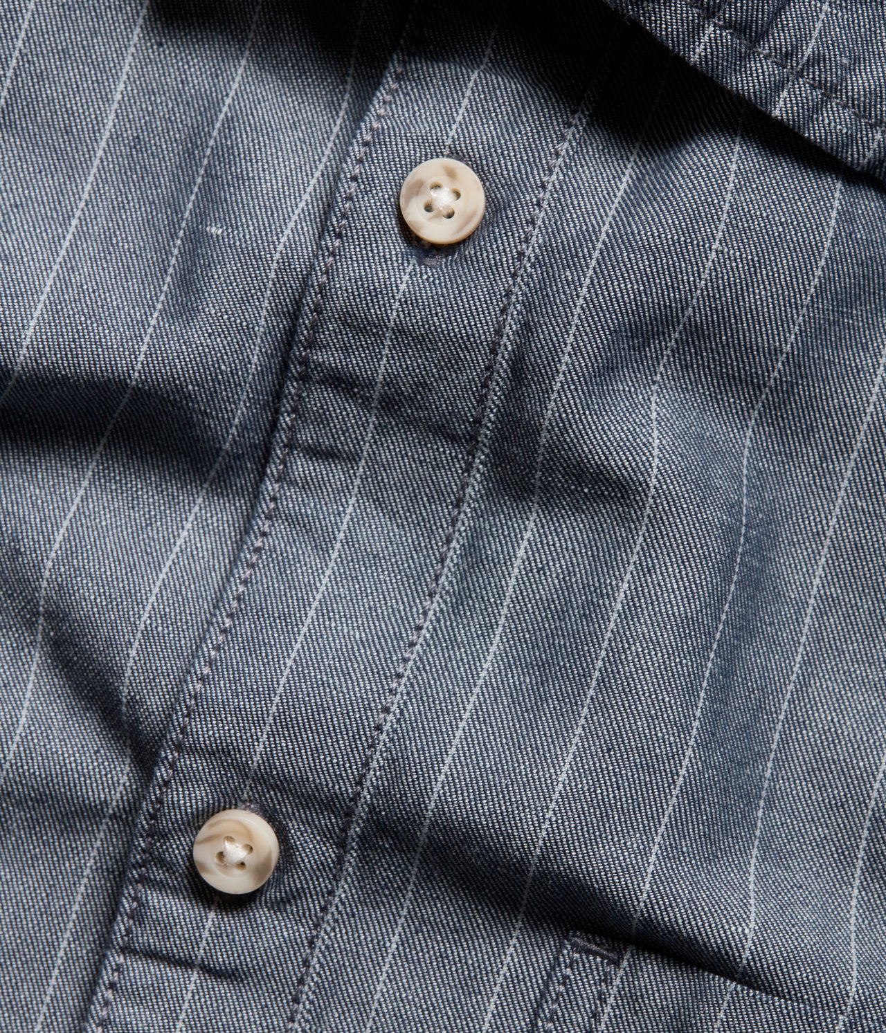Kortärmad jeansskjorta Mörkblå - null - 4