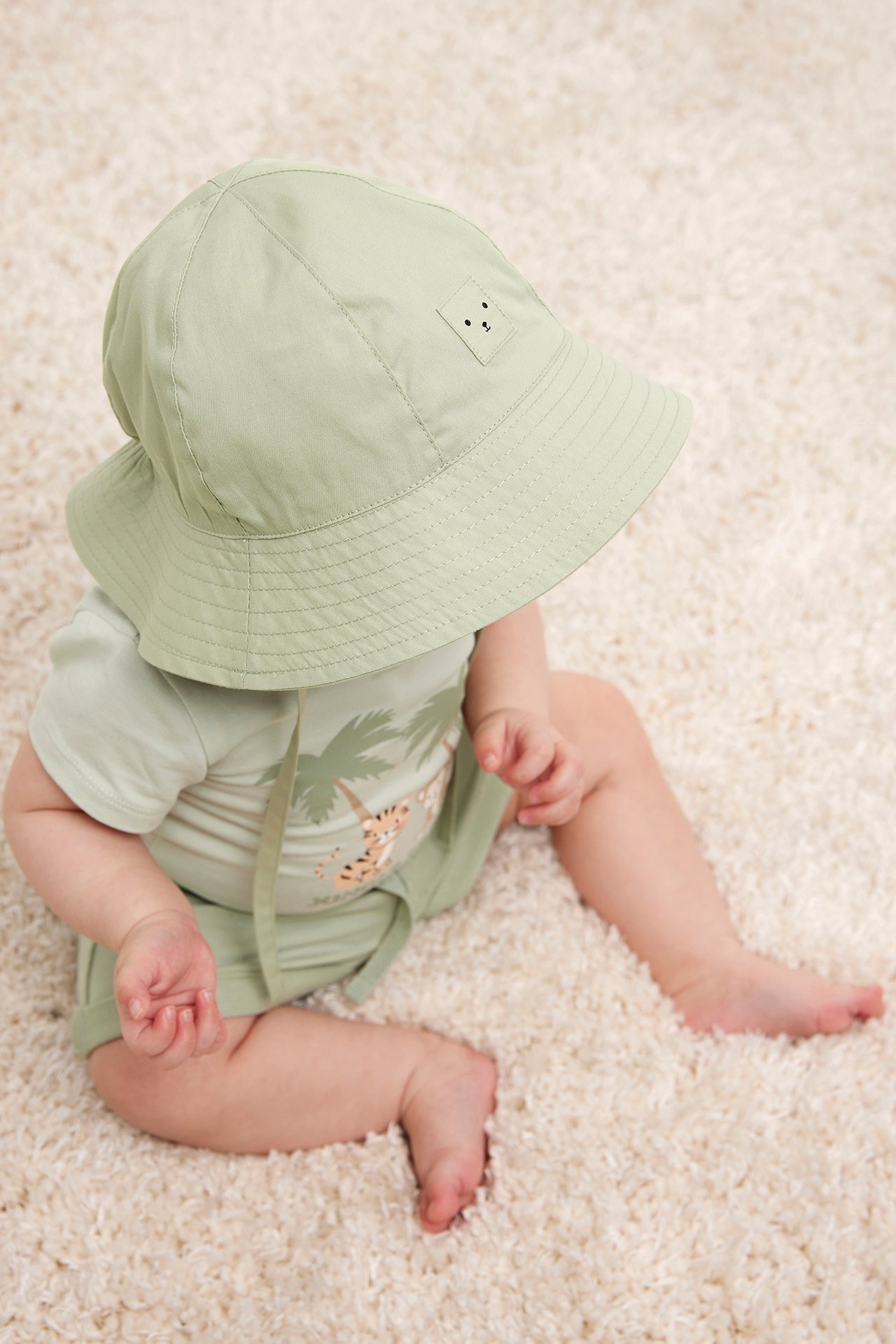 Solhatt baby - Grön - 1