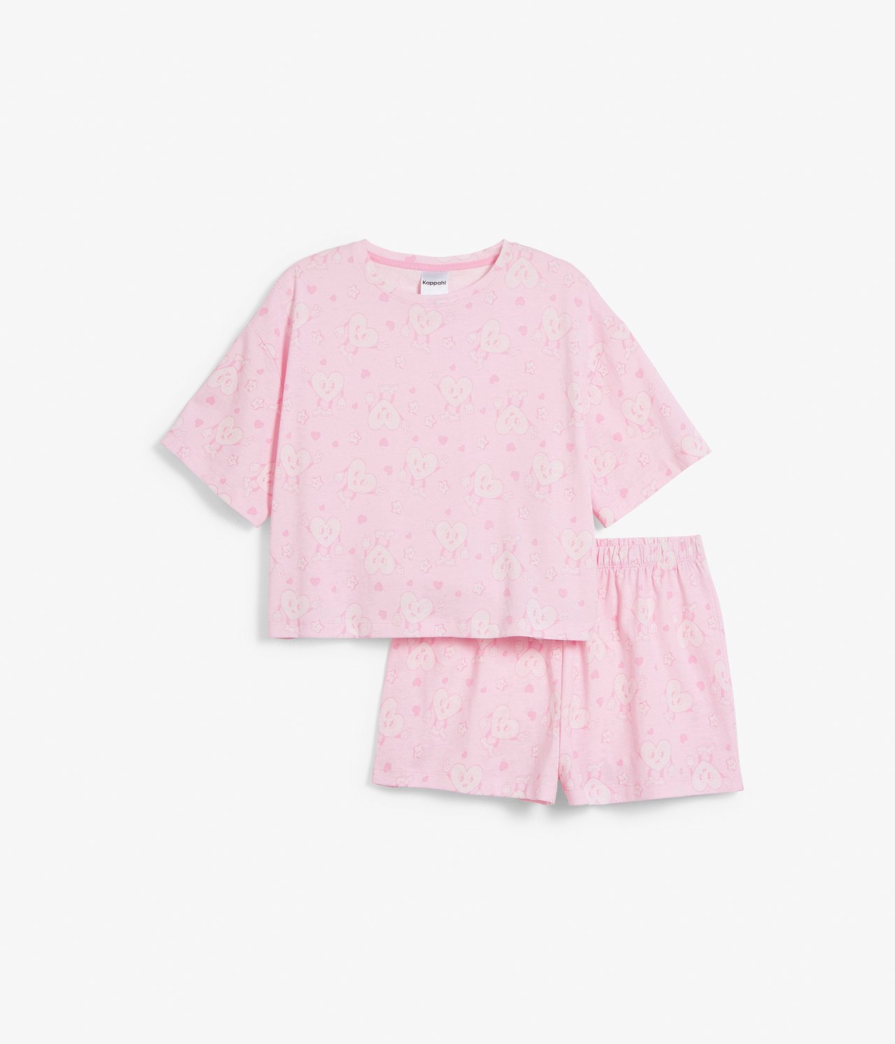 Kortärmad pyjamas - Rosa - 2