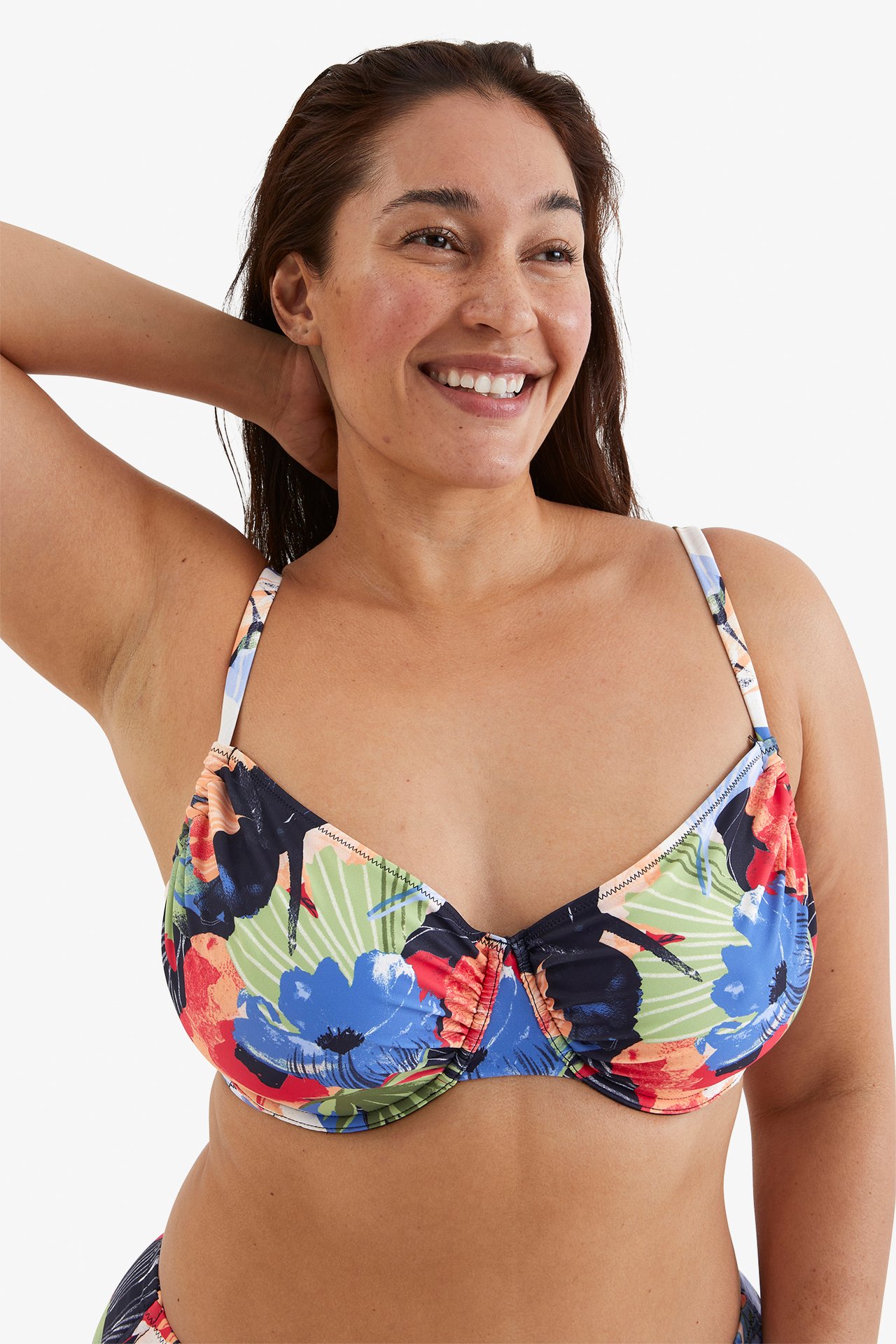 Stanik od bikini we wzory - Pomarańczowy - 1