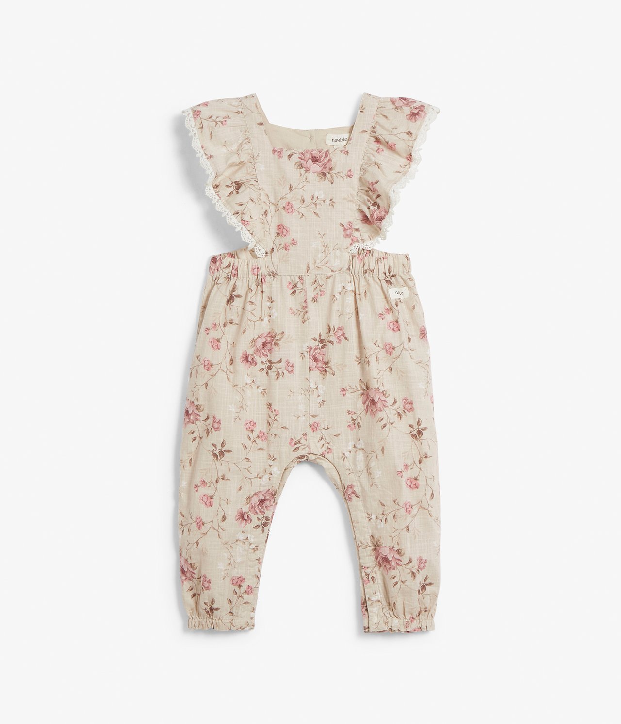 Hängselbyxor baby - Beige - 6