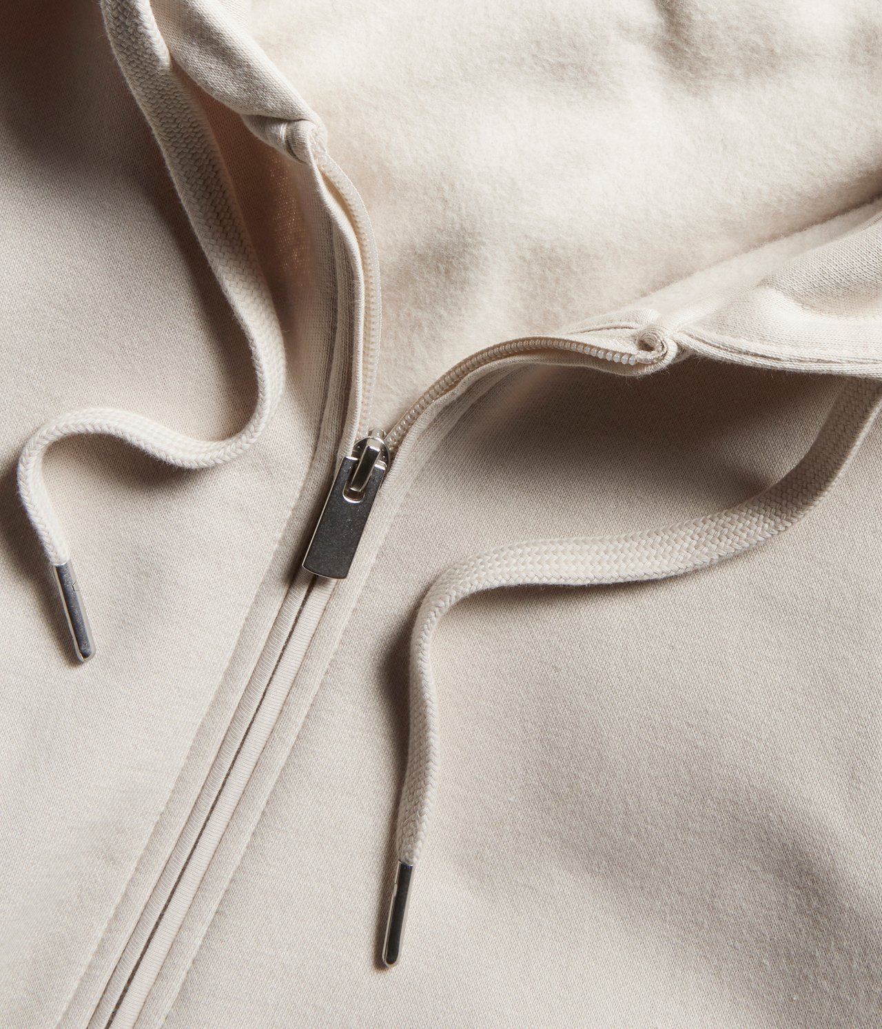 Vetoketjullinen huppari - Vaaleanbeige - 5