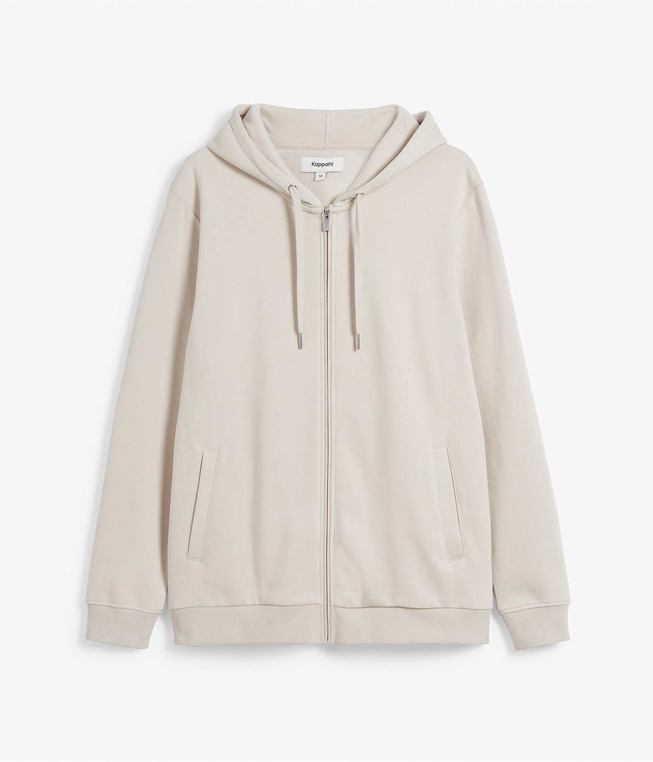 Vetoketjullinen huppari - Vaaleanbeige - 6