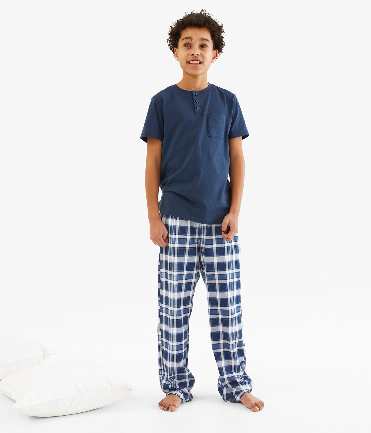 Pyjamasbyxor Mörkblå - null - 1