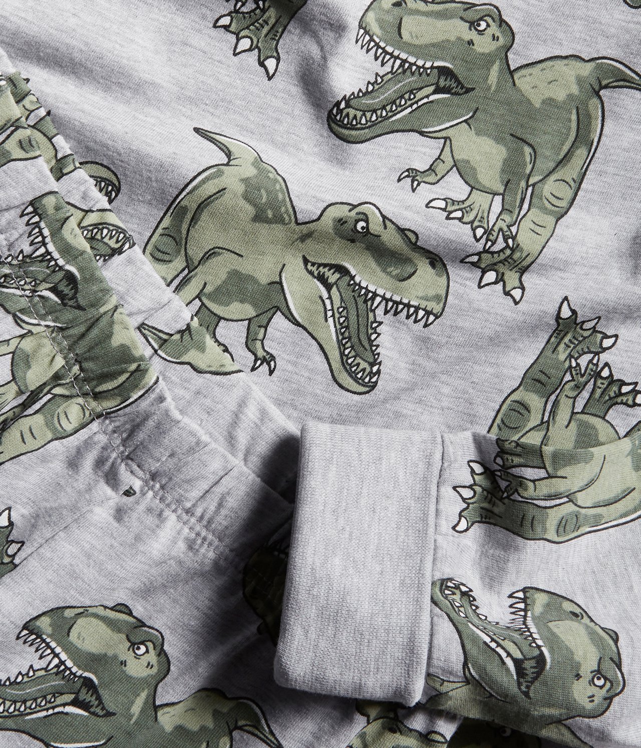 Pitkähihainen pyjama - Vihreä - 1