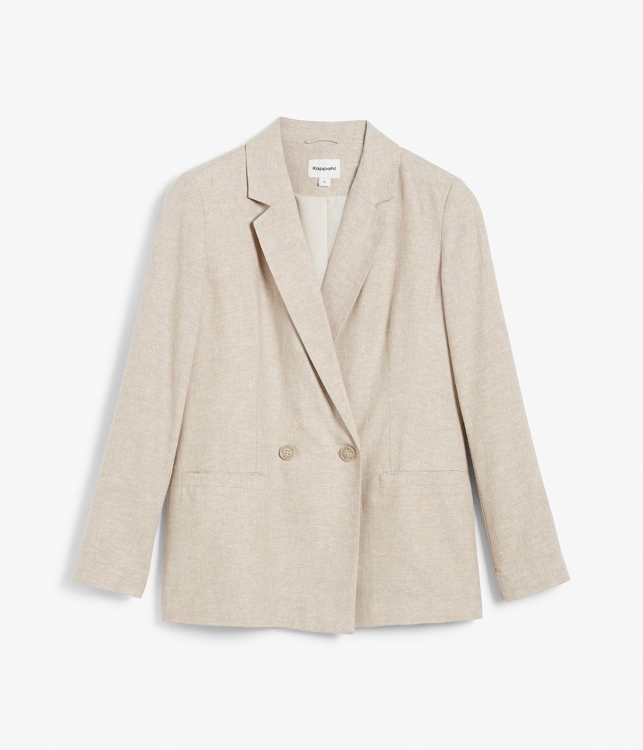 Kavaj i linnemix - Beige - 7