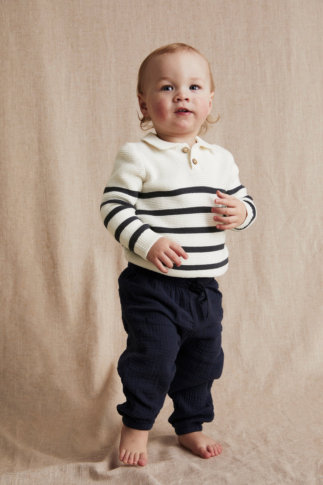 Stickad tröja baby Offwhite - null - 2