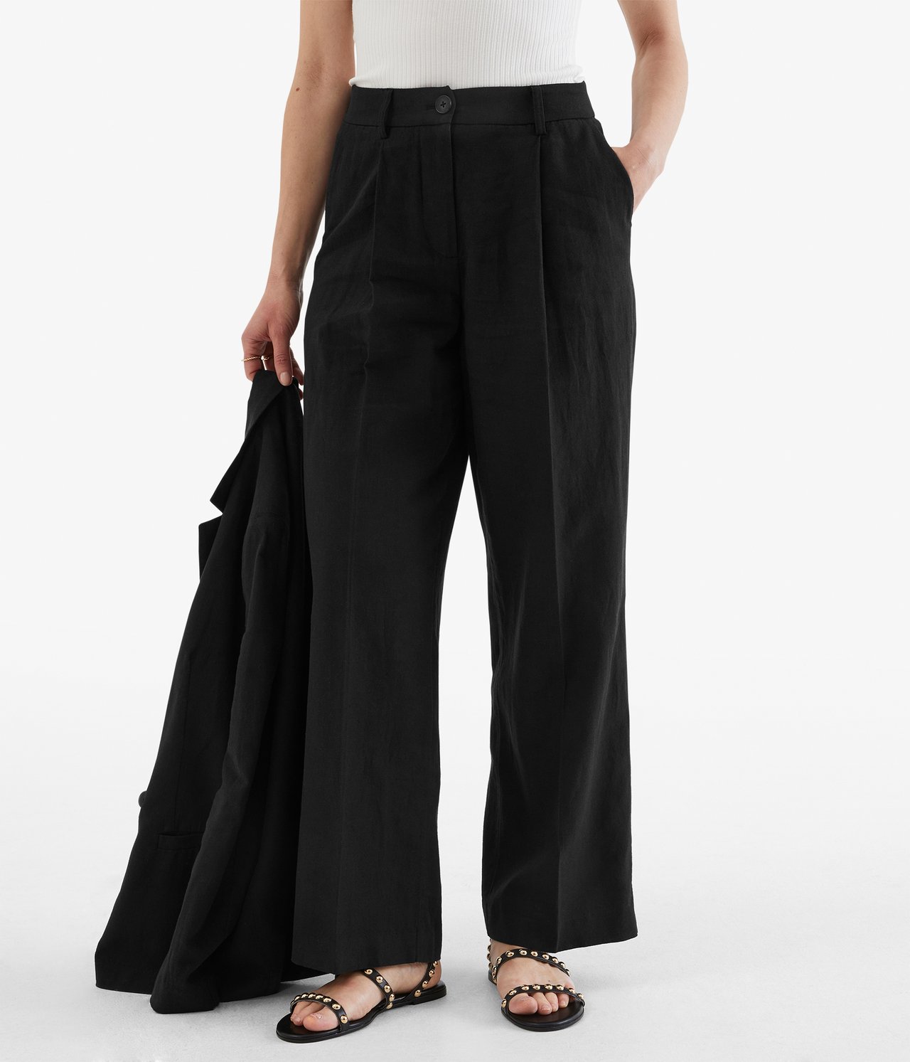 Eleganckie spodnie - Czarne - 174cm / Storlek: S - 1