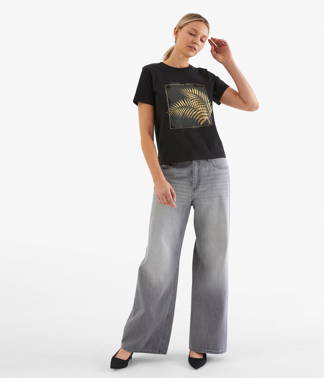 T-shirt - Czarne - 2