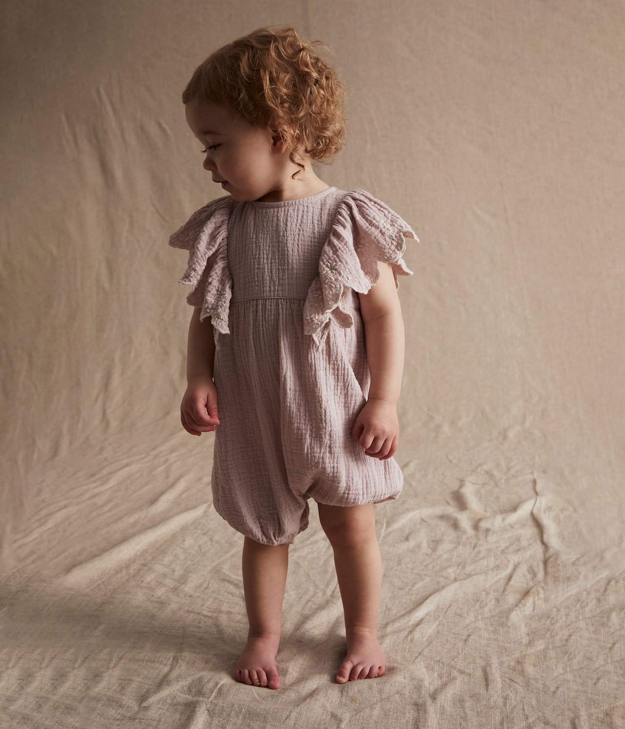 Jumpsuit med volanger baby - Rosa - 2