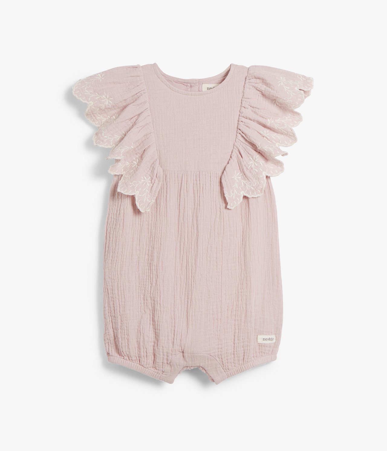 Jumpsuit med volanger baby - Rosa - 9