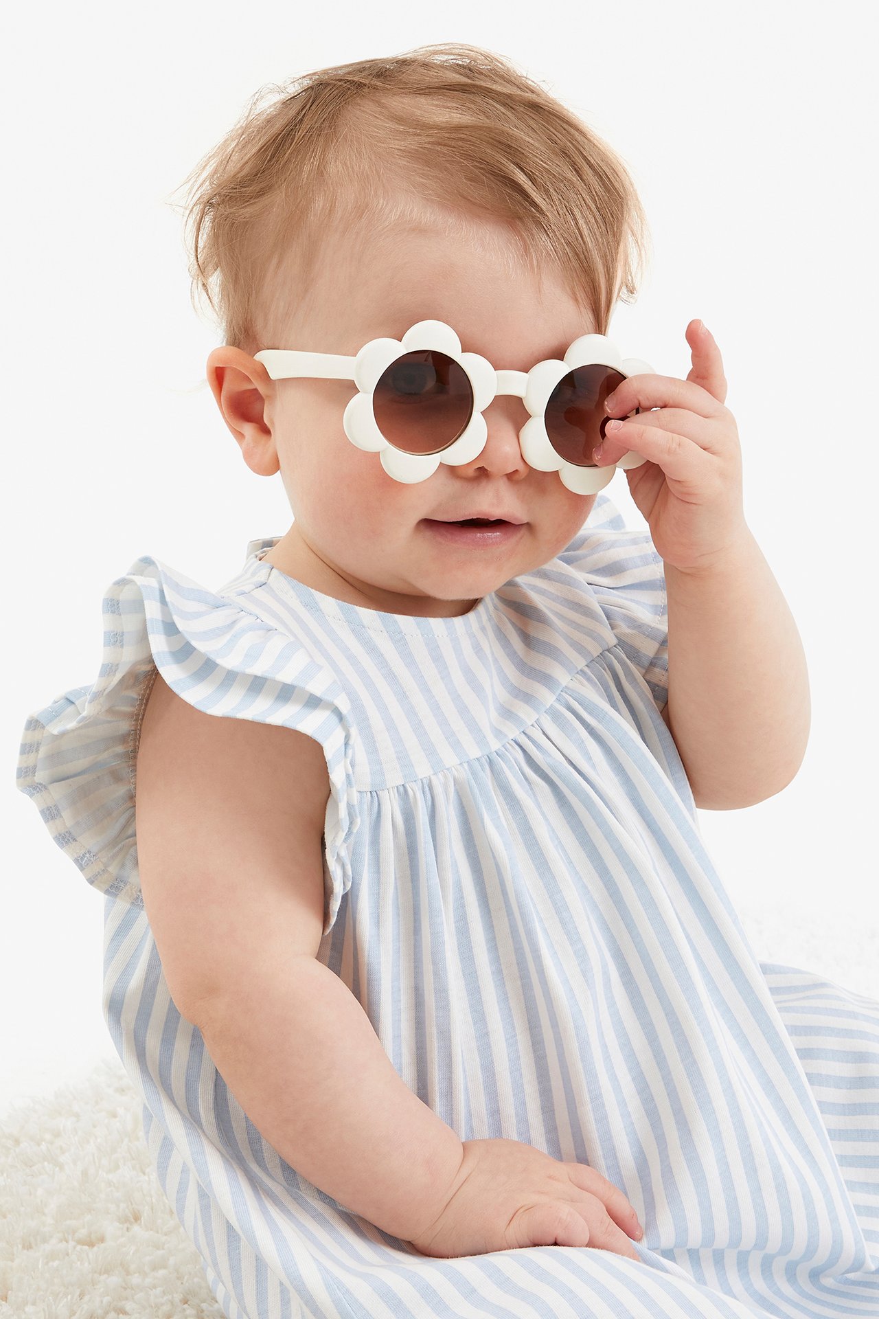 Solbriller baby - Hvit - 1