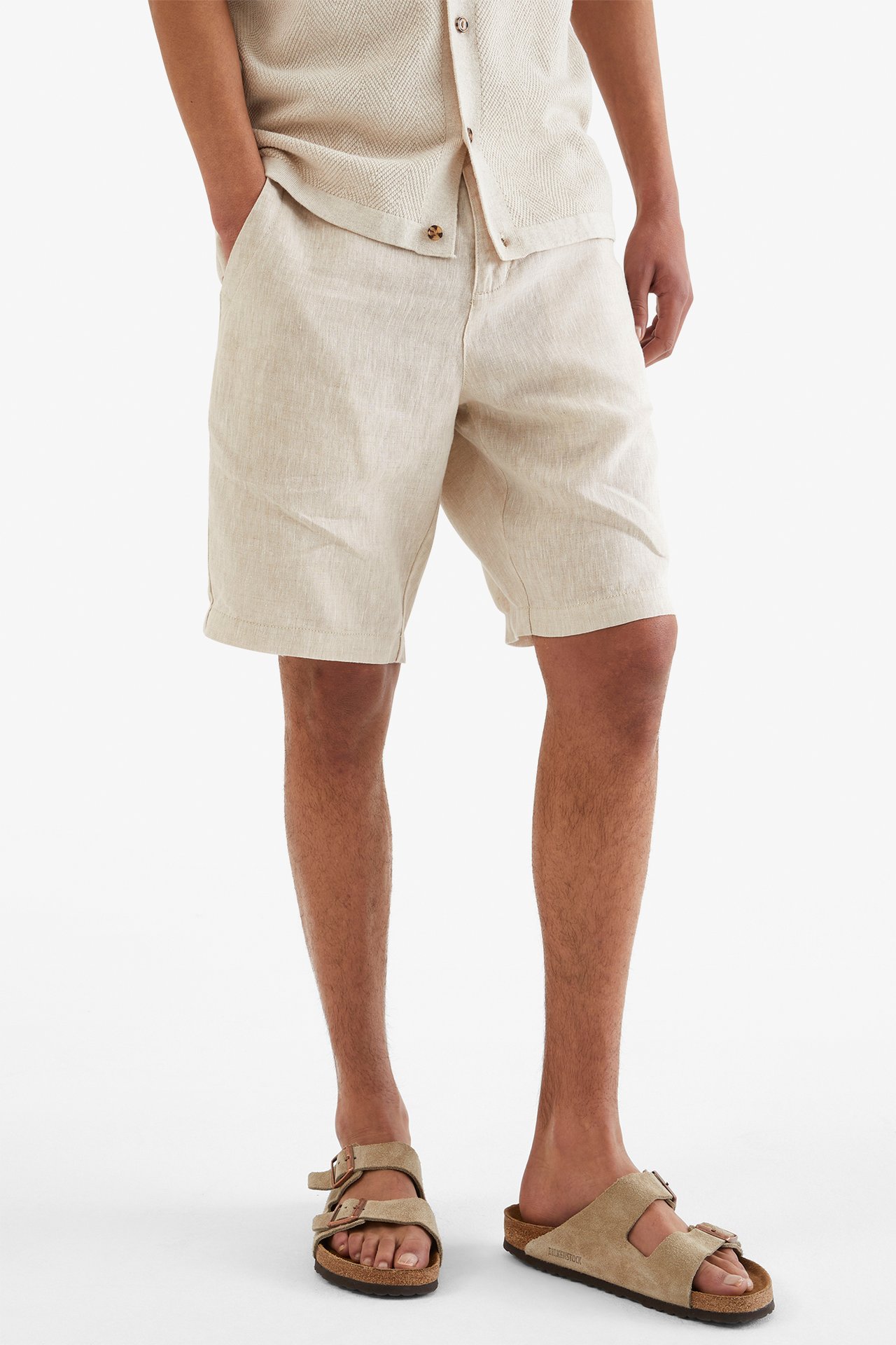 Linshorts Lys beige - null - 1