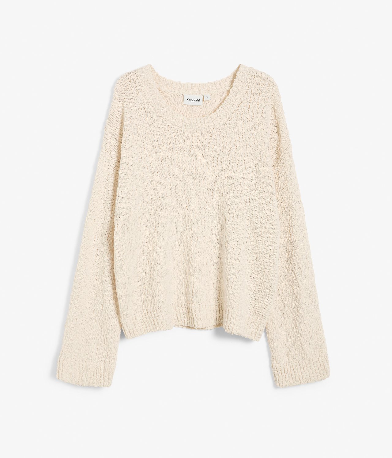 Tröja i bouclégarn - Offwhite - 6