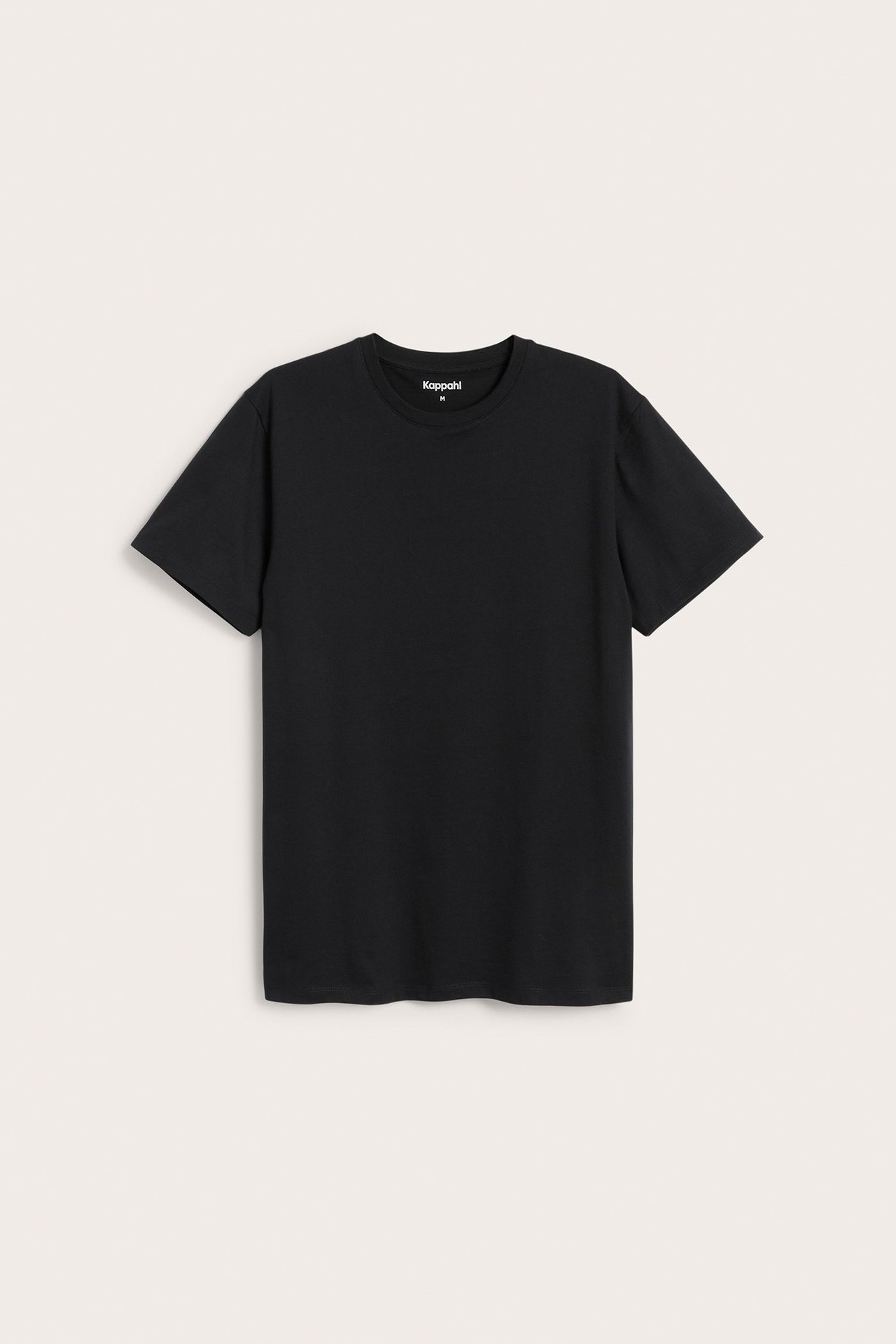 Rundhalsad t-shirt - Svart - 2