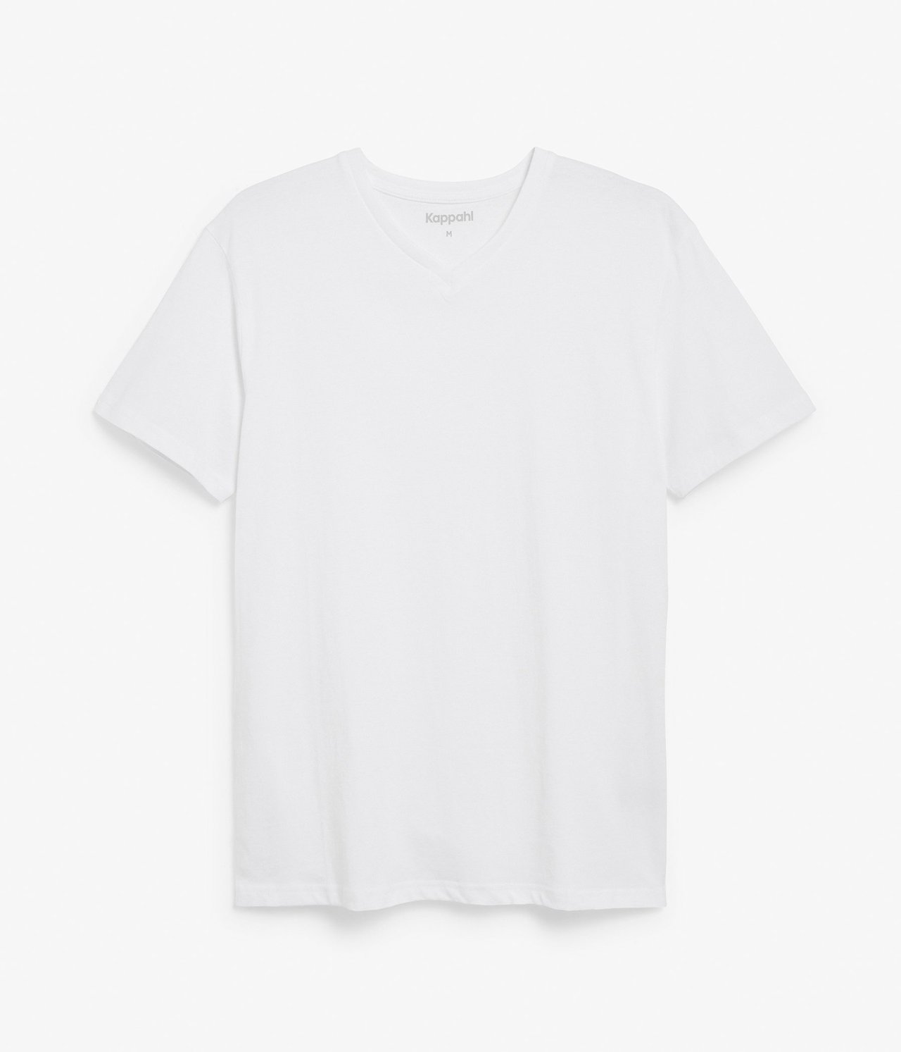 V-kauluksellinen T-paita Valkoinen - null - 1