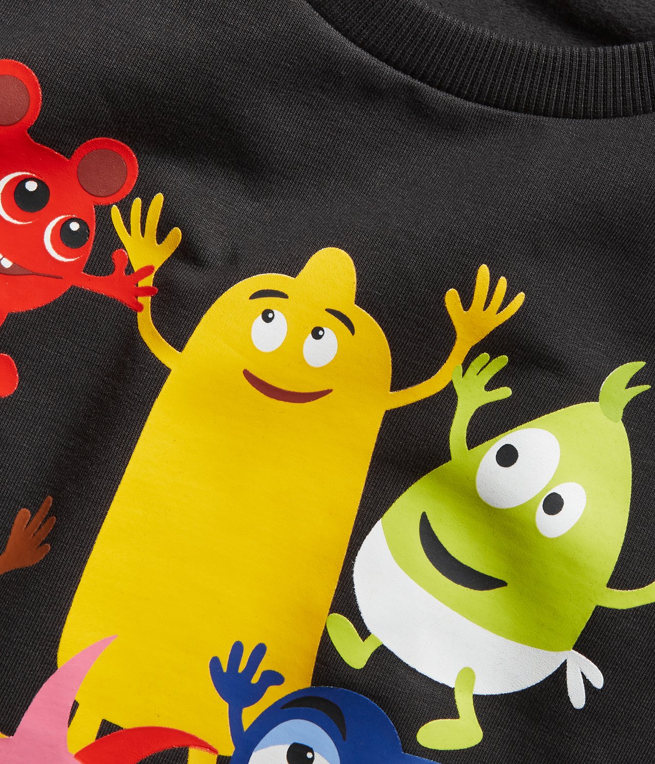 Sweatshirt med tryck - Musta - 5