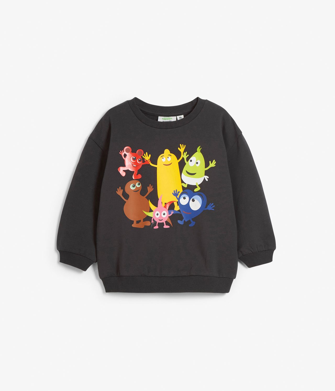 Sweatshirt med tryck - Musta - 6
