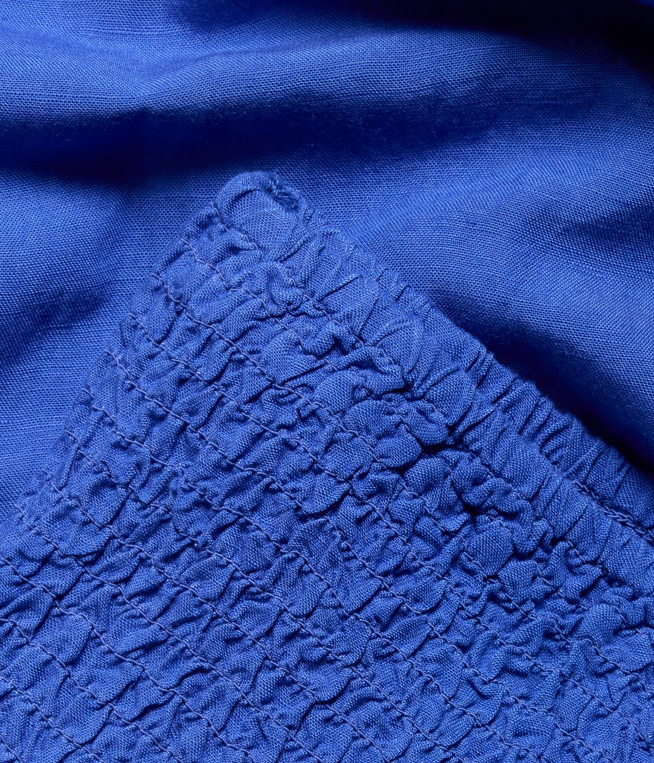 Pellavasekoitetta olevat leveät housut Sininen - null - 3