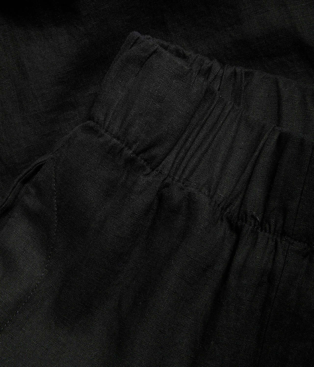 Spodnie z lnu - Czarne - 6