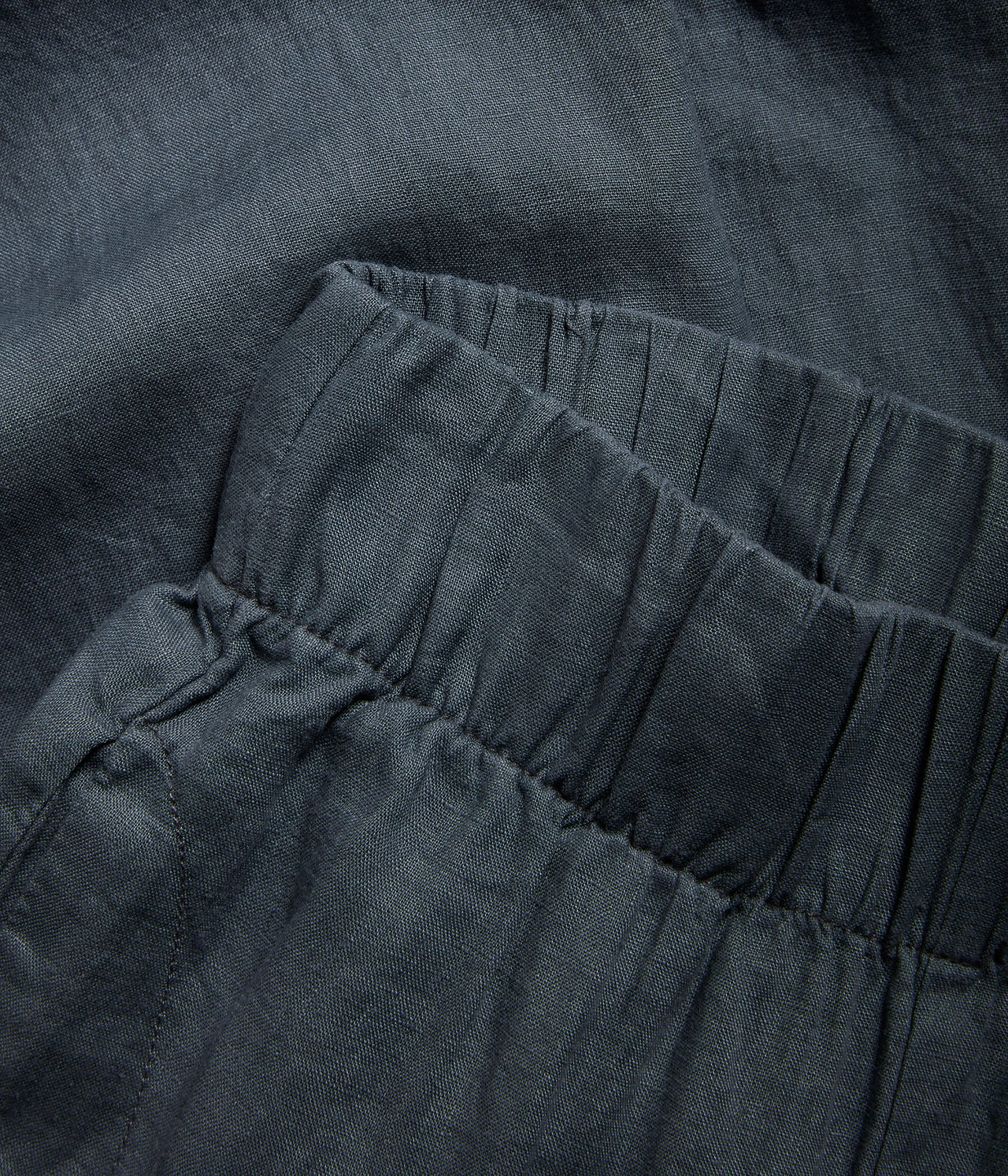 Spodnie z lnu - Ciemnoniebieski - 6