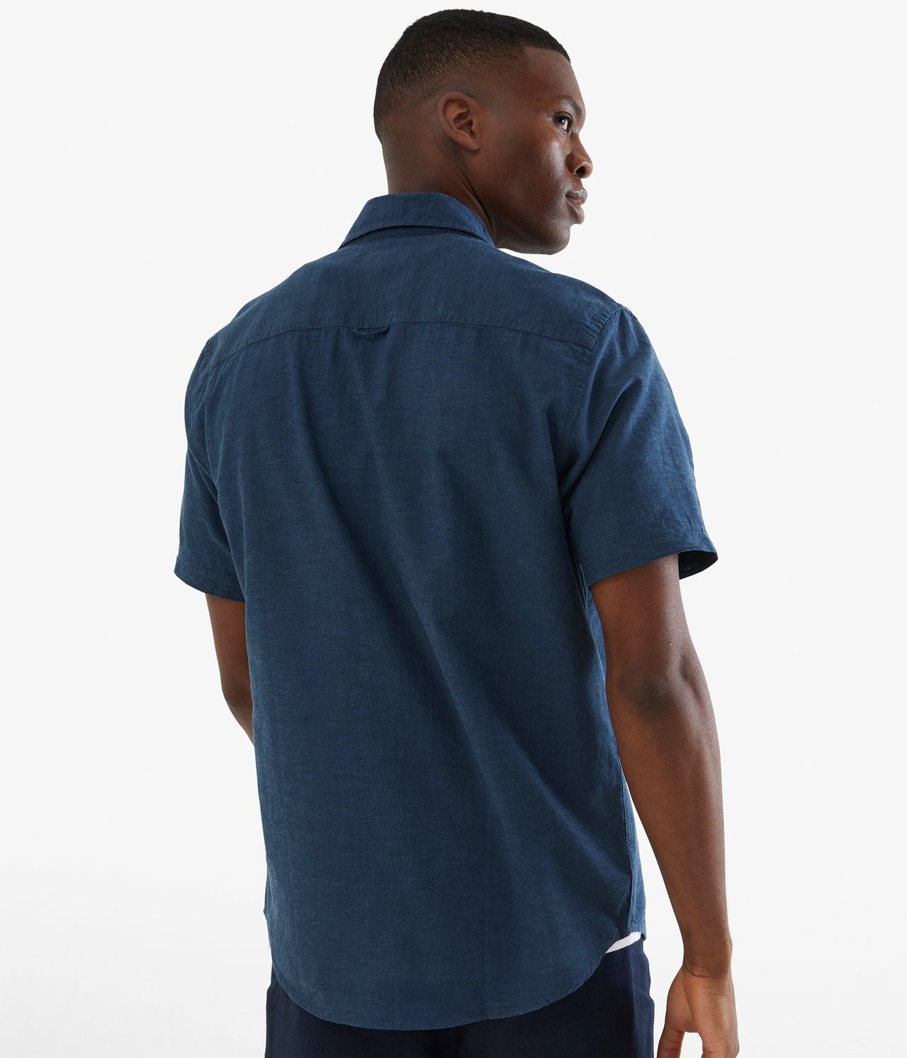 Kortärmad skjorta regular fit - Blå - 185cm / Storlek: M - 4