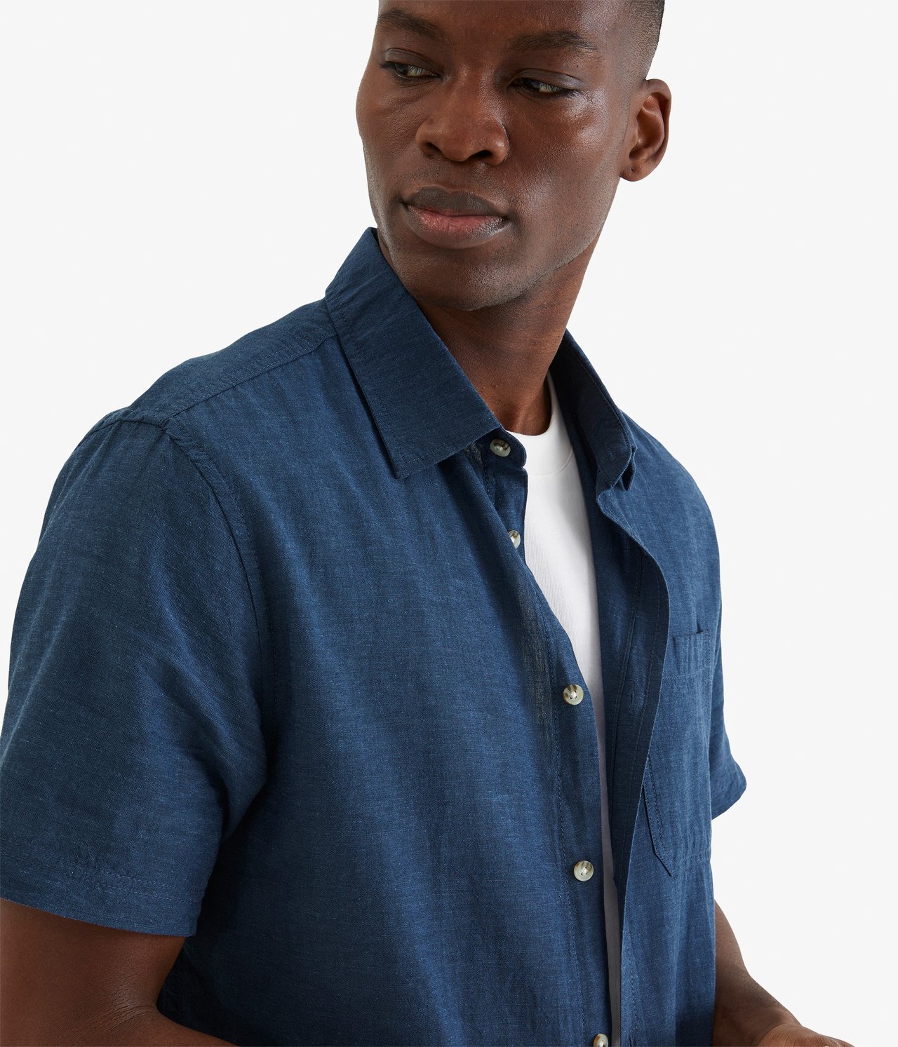 Kortärmad skjorta regular fit - Blå - 185cm / Storlek: M - 3